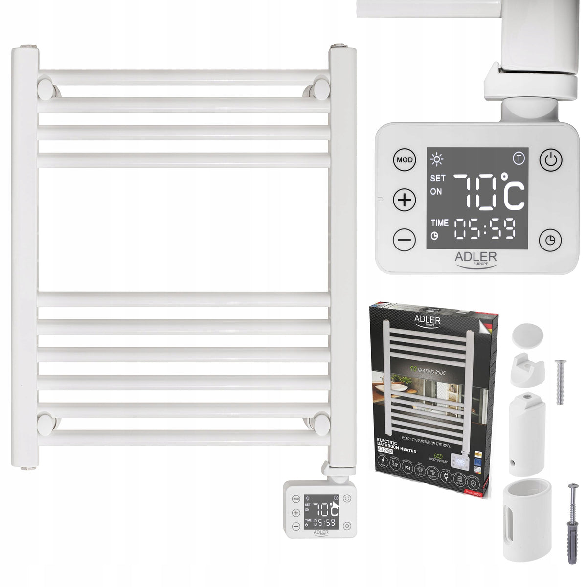 BATHROOM HEATER ELECTRIC DRYER LADDER PROGRAMMER THERMOSTAT LED