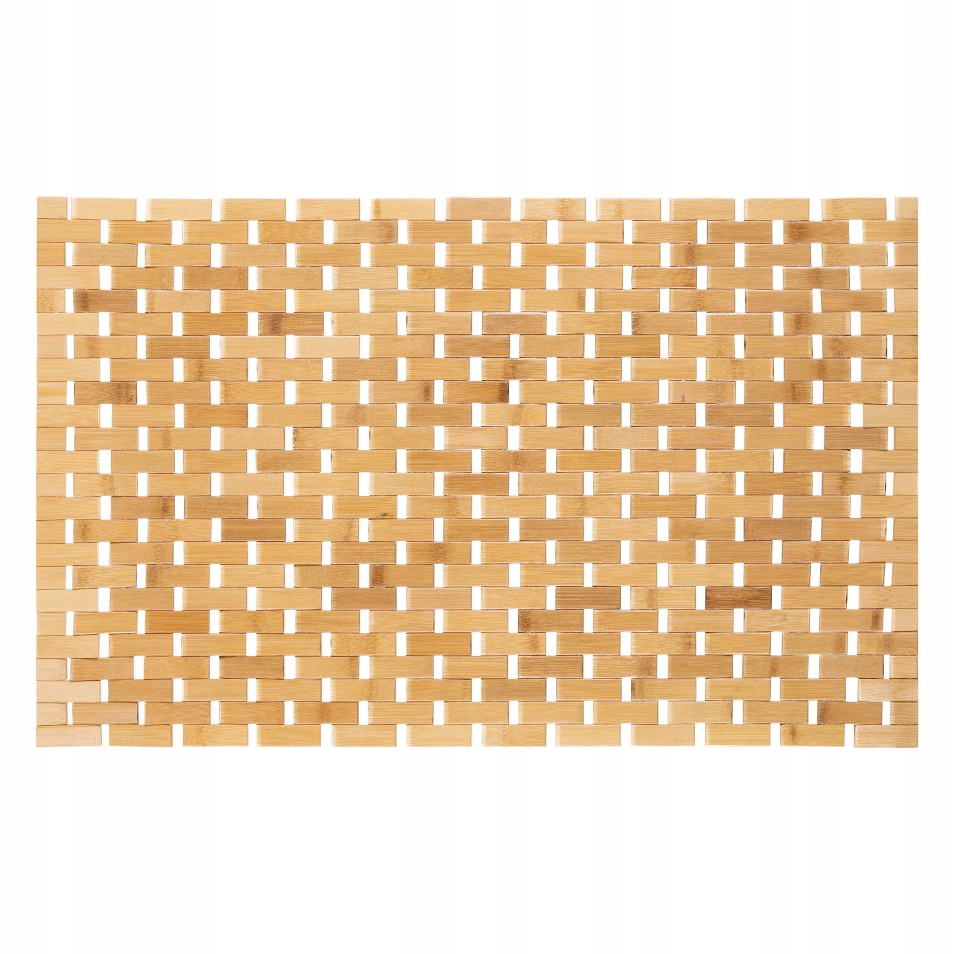 BATHROOM MAT BAMBOO RUG NON-SLIP QUICK-DRYING 50x80cm LARGE Material bamboo fiber