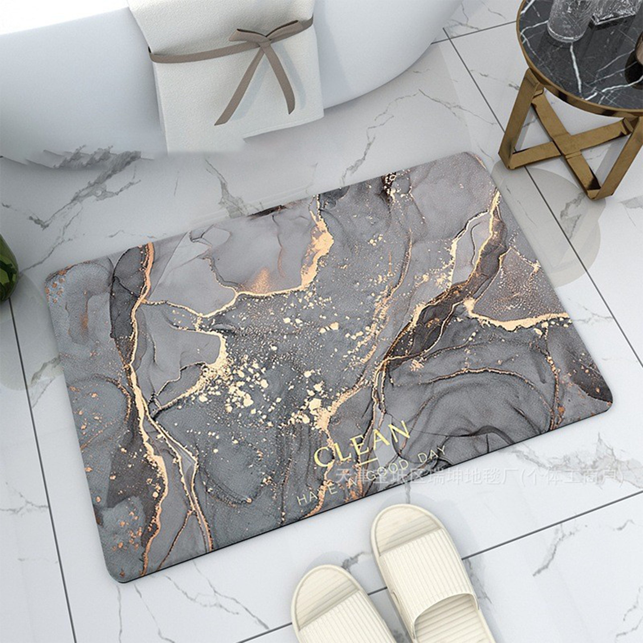 BATHROOM MAT LARGE 50x80 WATERPROOF QUICK-DRYING WALKWAY RUG Length 80 cm