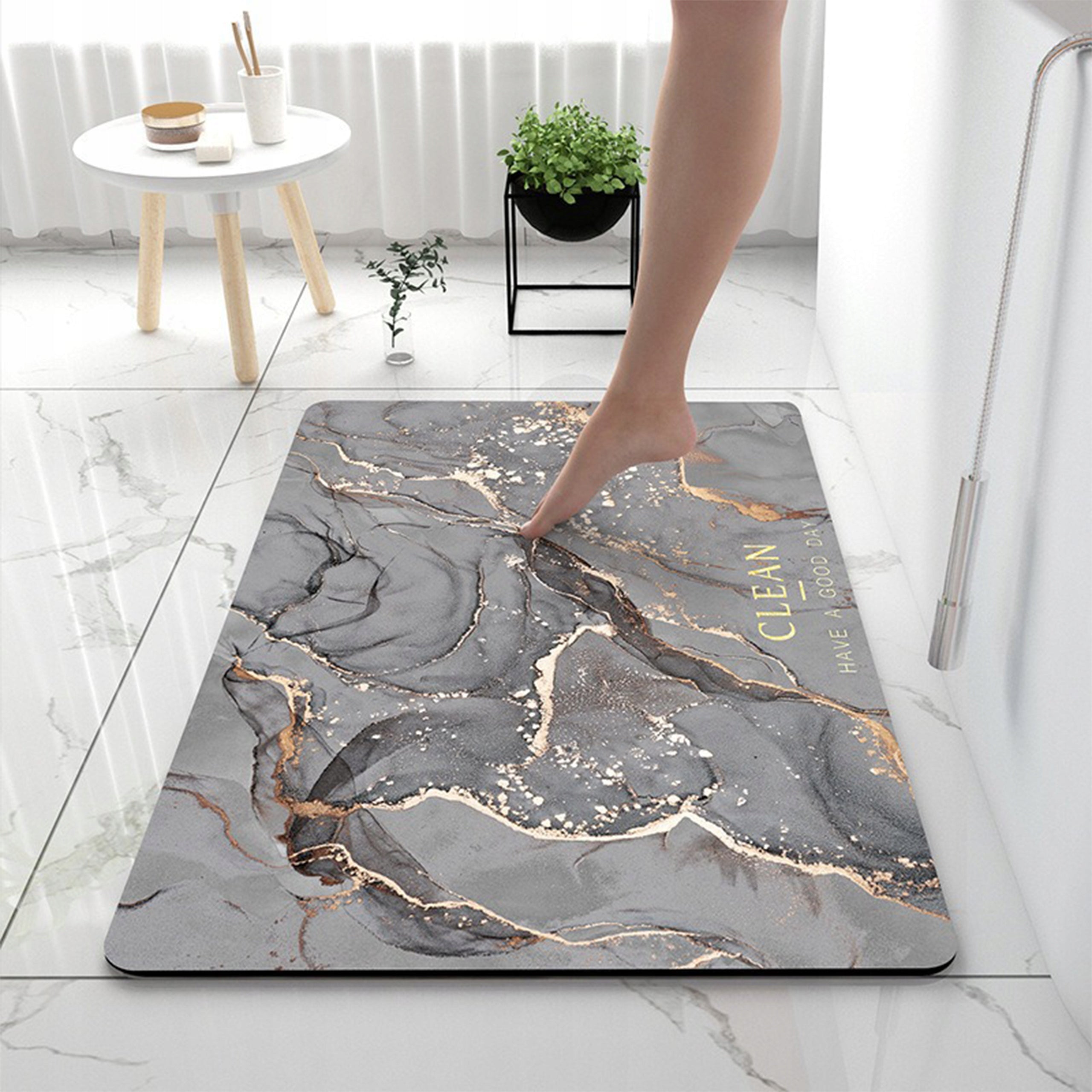 BATHROOM MAT LARGE 50x80 WATERPROOF QUICK-DRYING WALKWAY RUG Manufacturer code PIRYT
