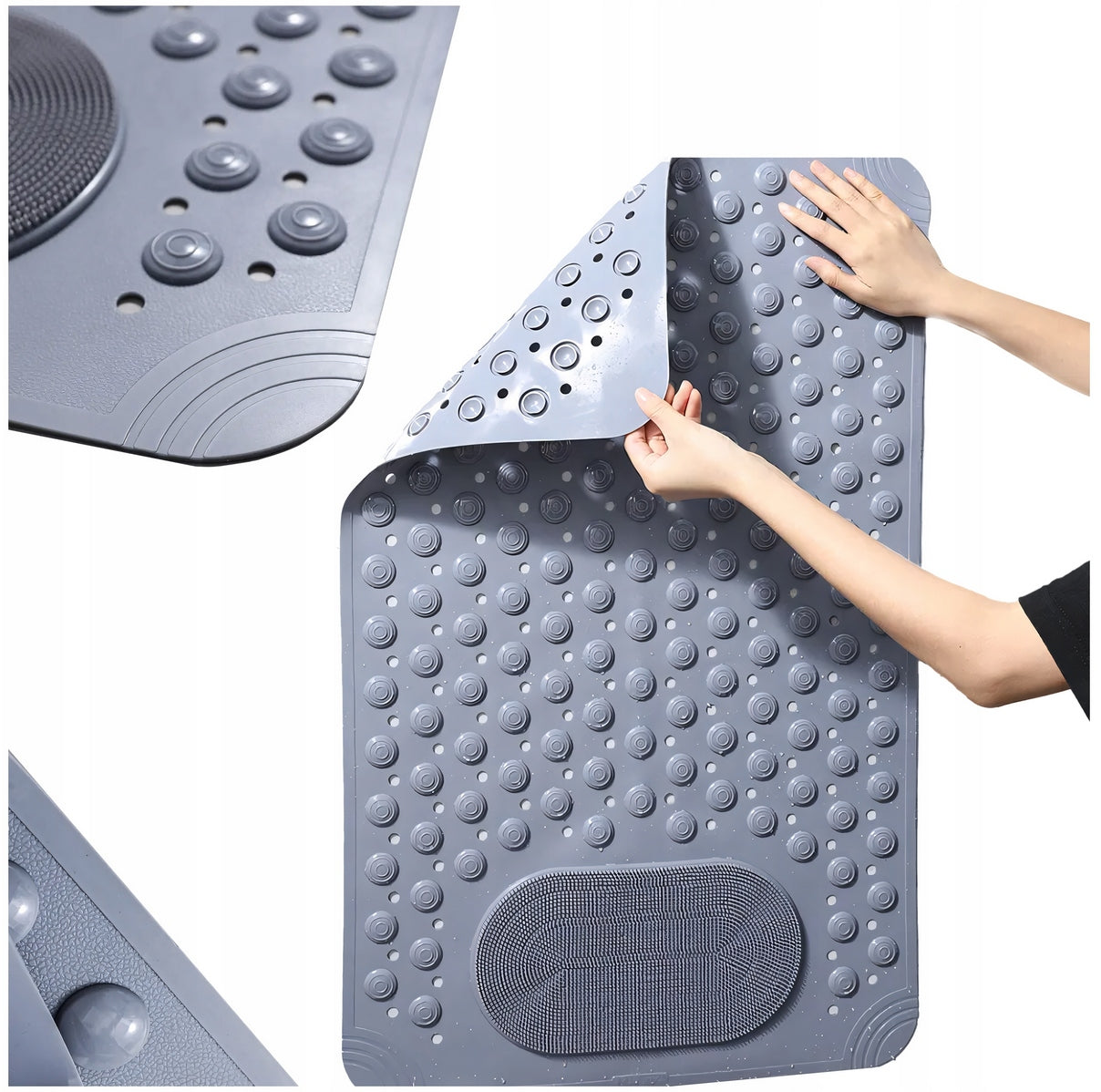 BATHROOM MAT NON-SLIP FOR BATHROOM SHOWER MASSAGE 68x35 CM