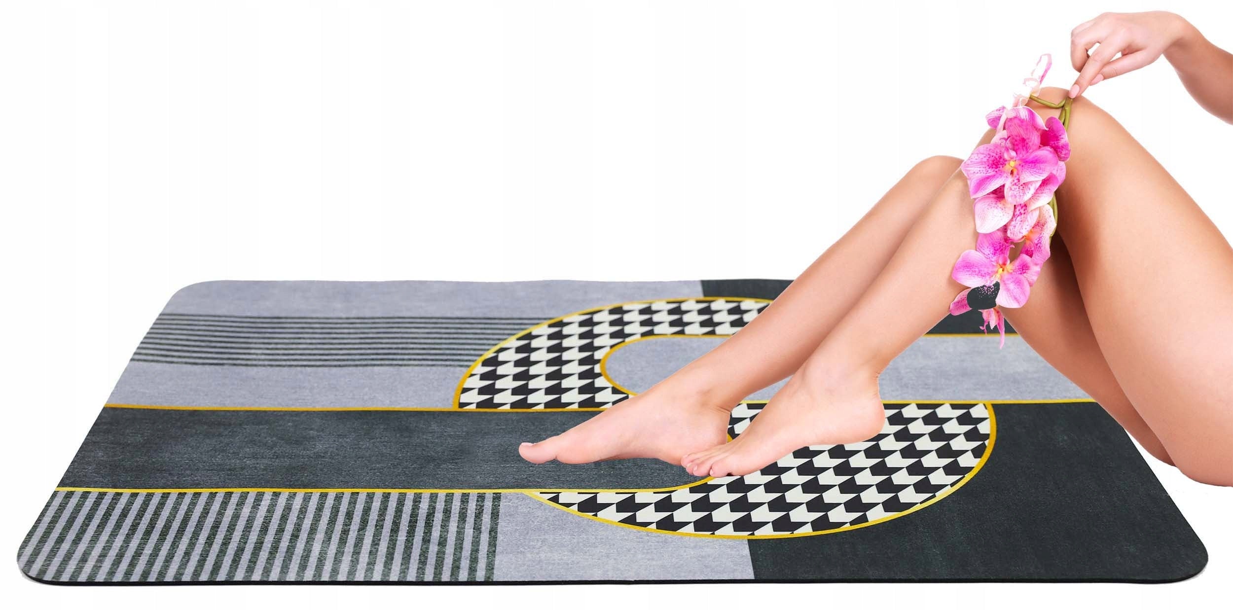BATHROOM MAT QUICK-DRYING BATHROOM RUG 50X80 cm Product width 50 cm