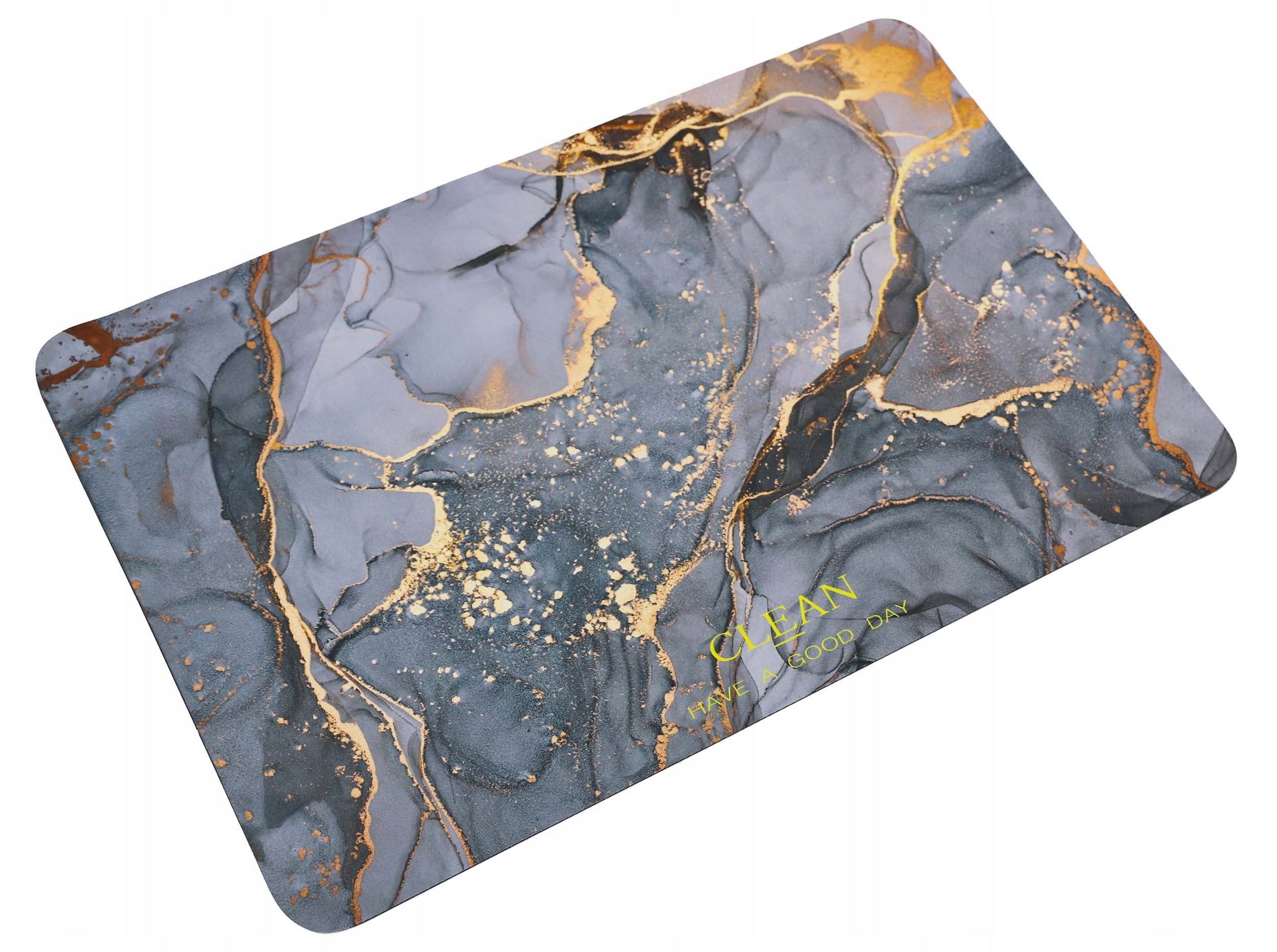 BATHROOM MAT QUICK-DRYING BATHROOM RUG MARBLE 60X90 cm Length 90 cm