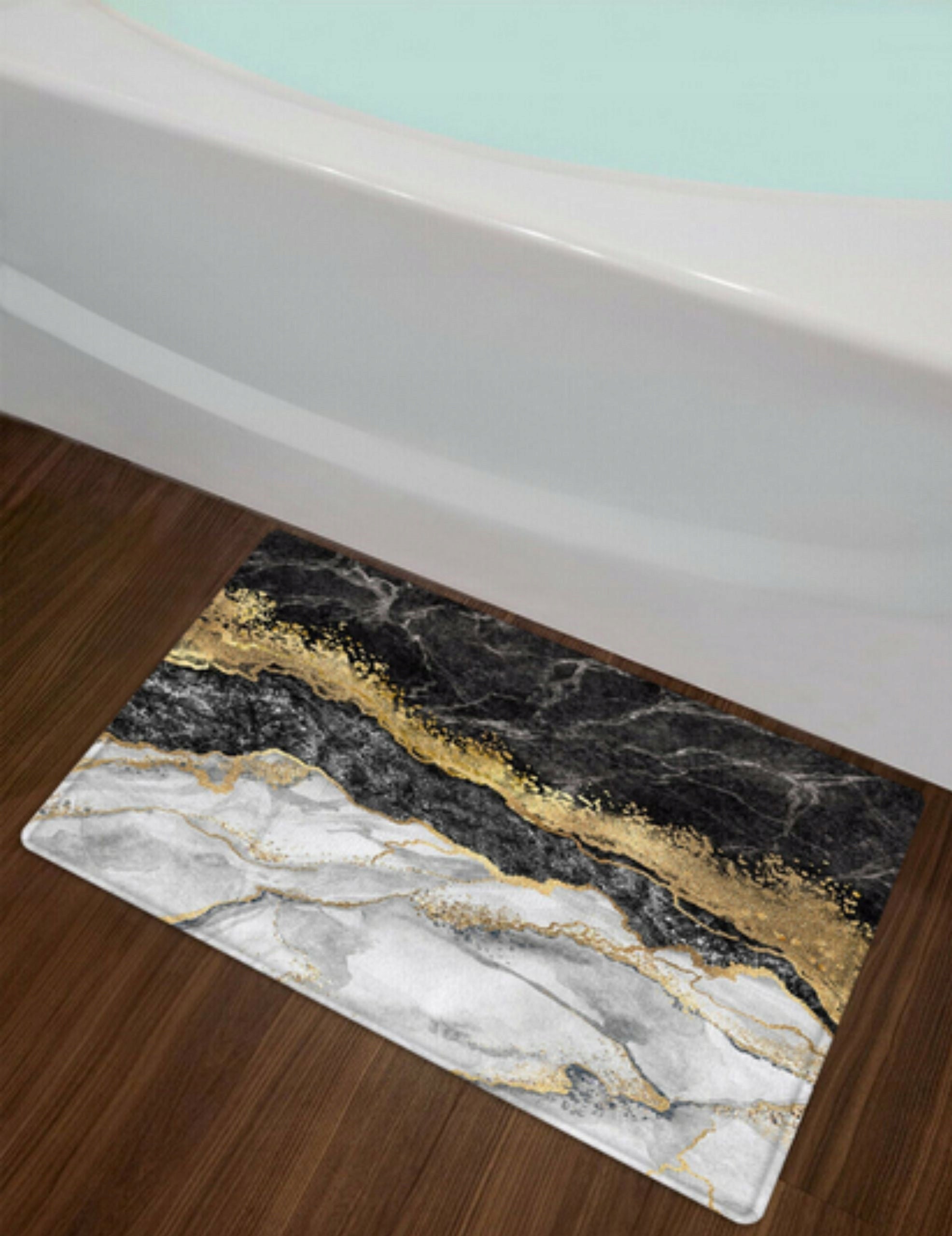 BATHROOM MAT QUICK-DRYING BATHROOM RUG NON-SLIP 80x50 Length 50 cm