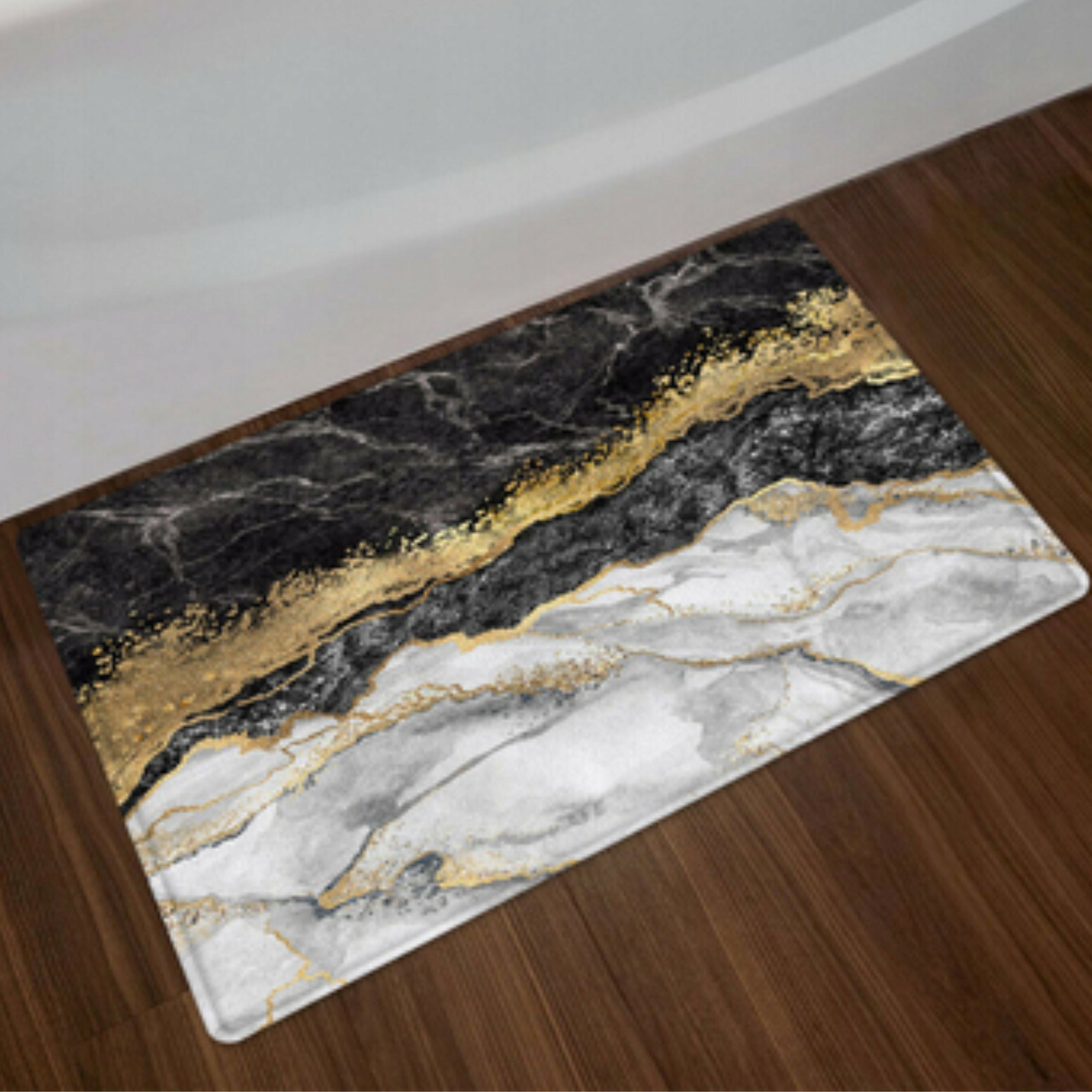BATHROOM MAT QUICK-DRYING BATHROOM RUG NON-SLIP 80x50 Packaging status original