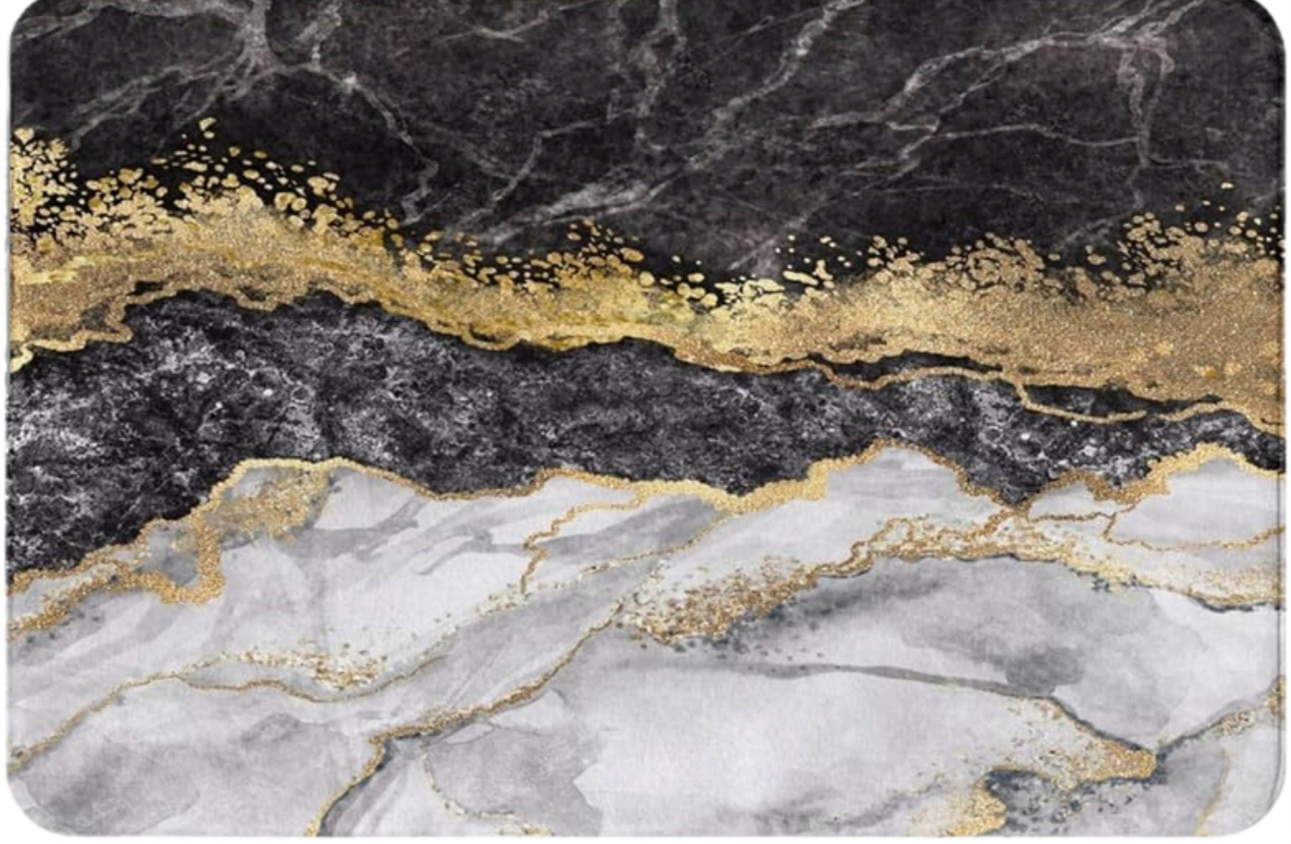 BATHROOM MAT QUICK-DRYING BATHROOM RUG NON-SLIP 80x50 Thickness 2 mm