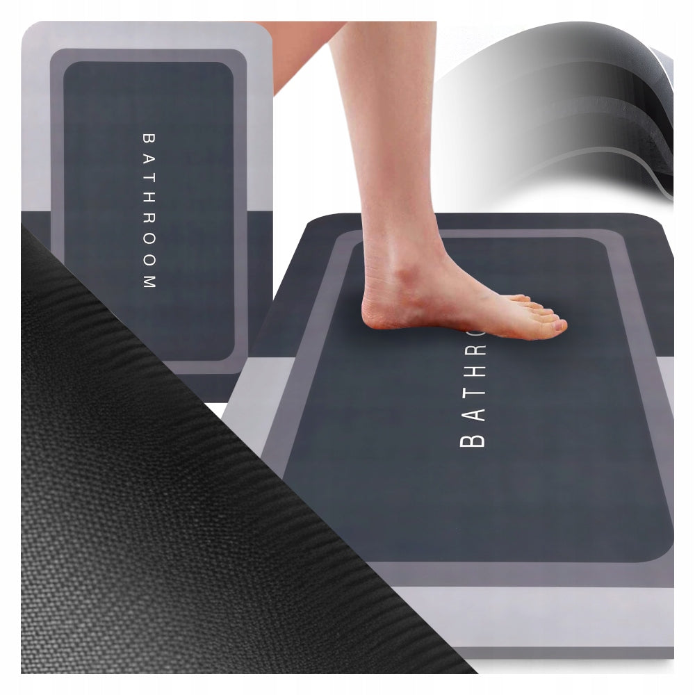 BATHROOM MAT QUICK-DRYING NON-SLIP BATHROOM ABSORBENT RUG