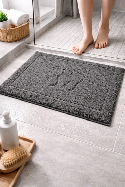 BATHROOM RUG 50x70 100 COTTON 650g TOWEL FOOT SOFT ABSORBENT SPA Packaging status original