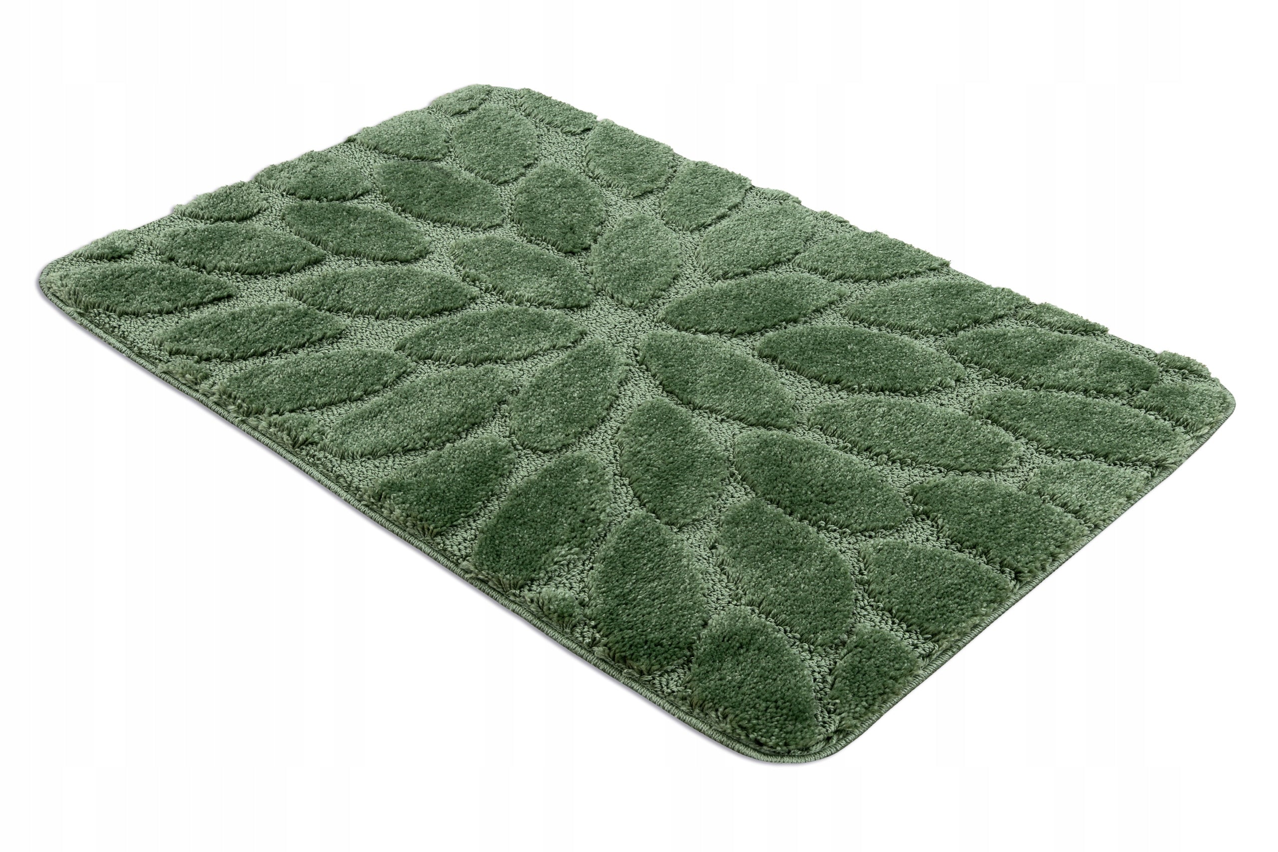 BATHROOM RUG 50x80 STONES GREEN NON-SLIP SOFT #KPL301 Manufacturer code KPL301