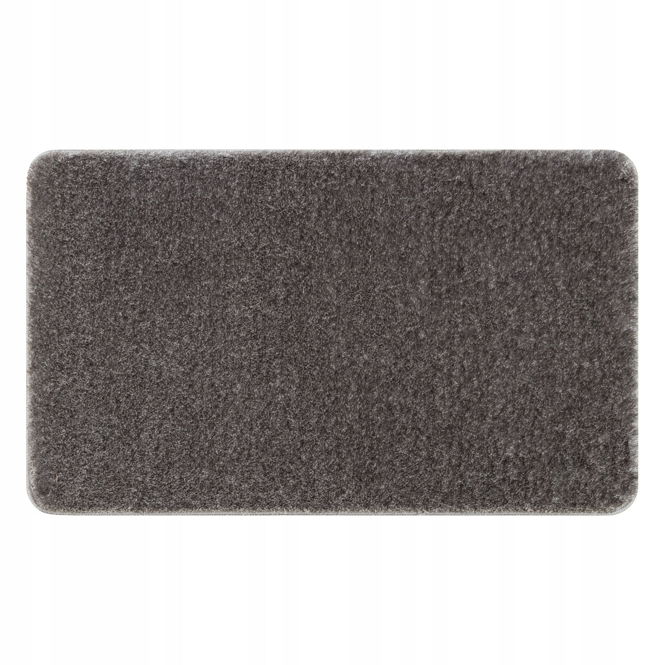 BATHROOM RUG 60x100 SMOOTH SOLID GREY ANTI-SLIP #KPL213