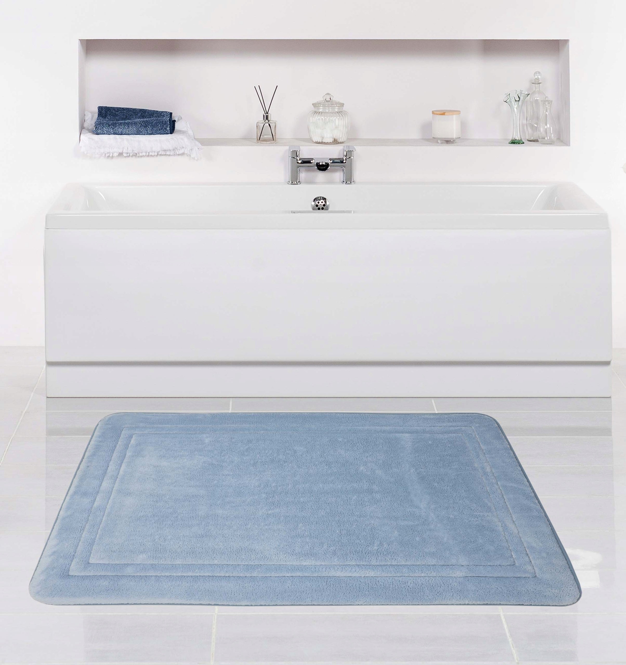BATHROOM RUG 60x90 cm | THICK, ABSORBENT, SOFT MEMORY | PERFECT GIFT Thickness 25 mm