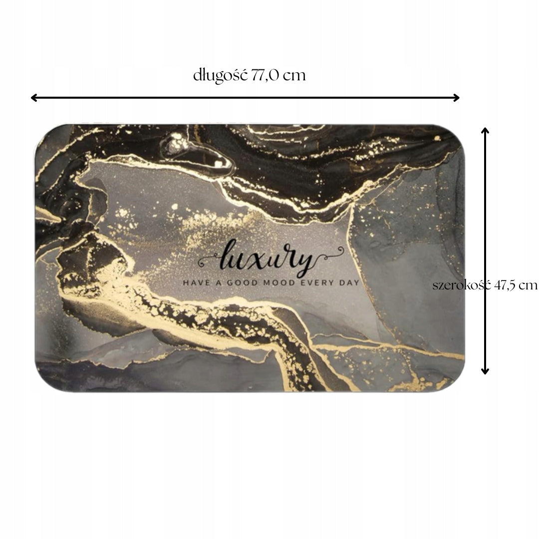 BATHROOM RUG 77X47,5 CM NON-SLIP QUICK-DRYING MAT GREY Brand no brand