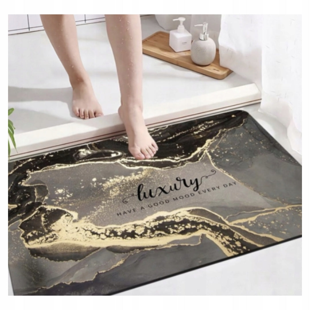 BATHROOM RUG 77X47,5 CM NON-SLIP QUICK-DRYING MAT GREY Manufacturer code dywanik łazienkowy