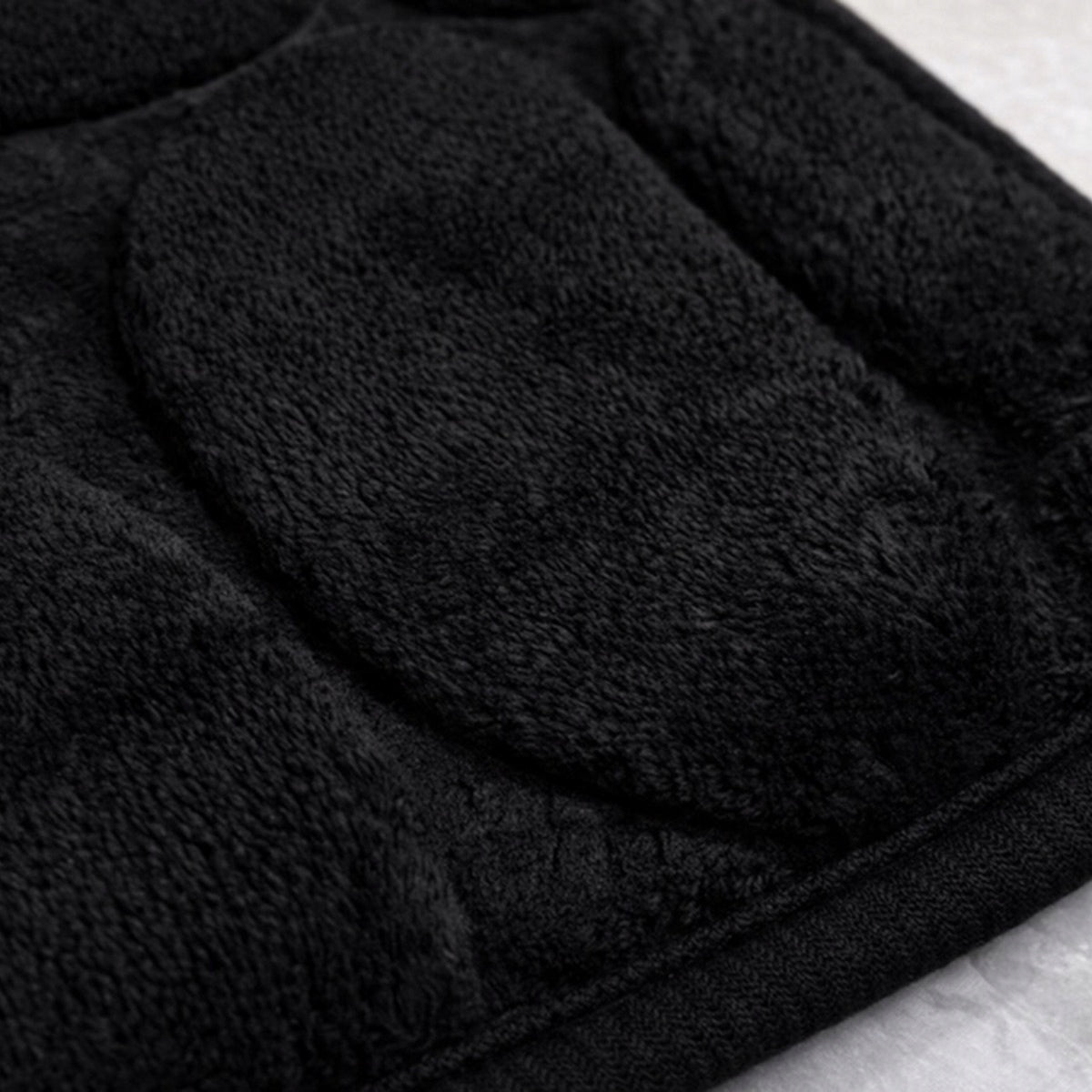 BATHROOM RUG 80X50 QUICK DRYING ABSORBENT ANTI-SLIP BLACK Shape rectangle