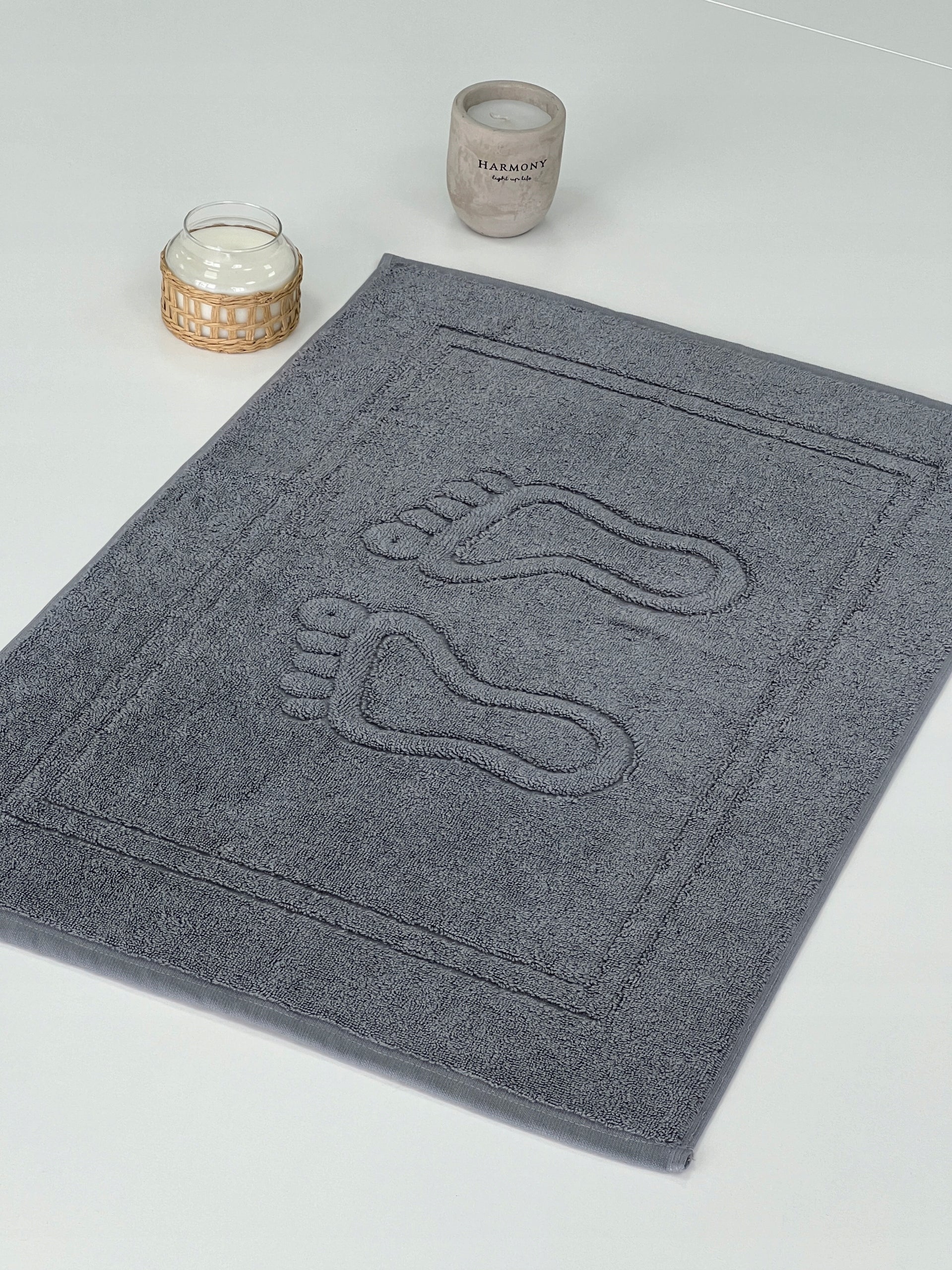 BATHROOM RUG ABSORBENT GREY THICK FOOT BATHROOM MAT 50x70 cm Packaging status original