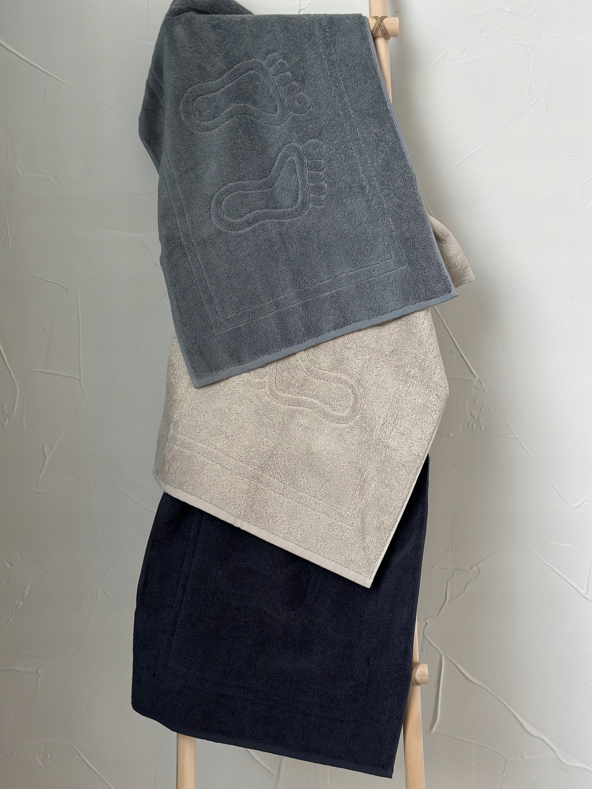 BATHROOM RUG ABSORBENT THICK MAT FOOT 100% COTTON BLACK 50x70 cm Manufacturer code 478