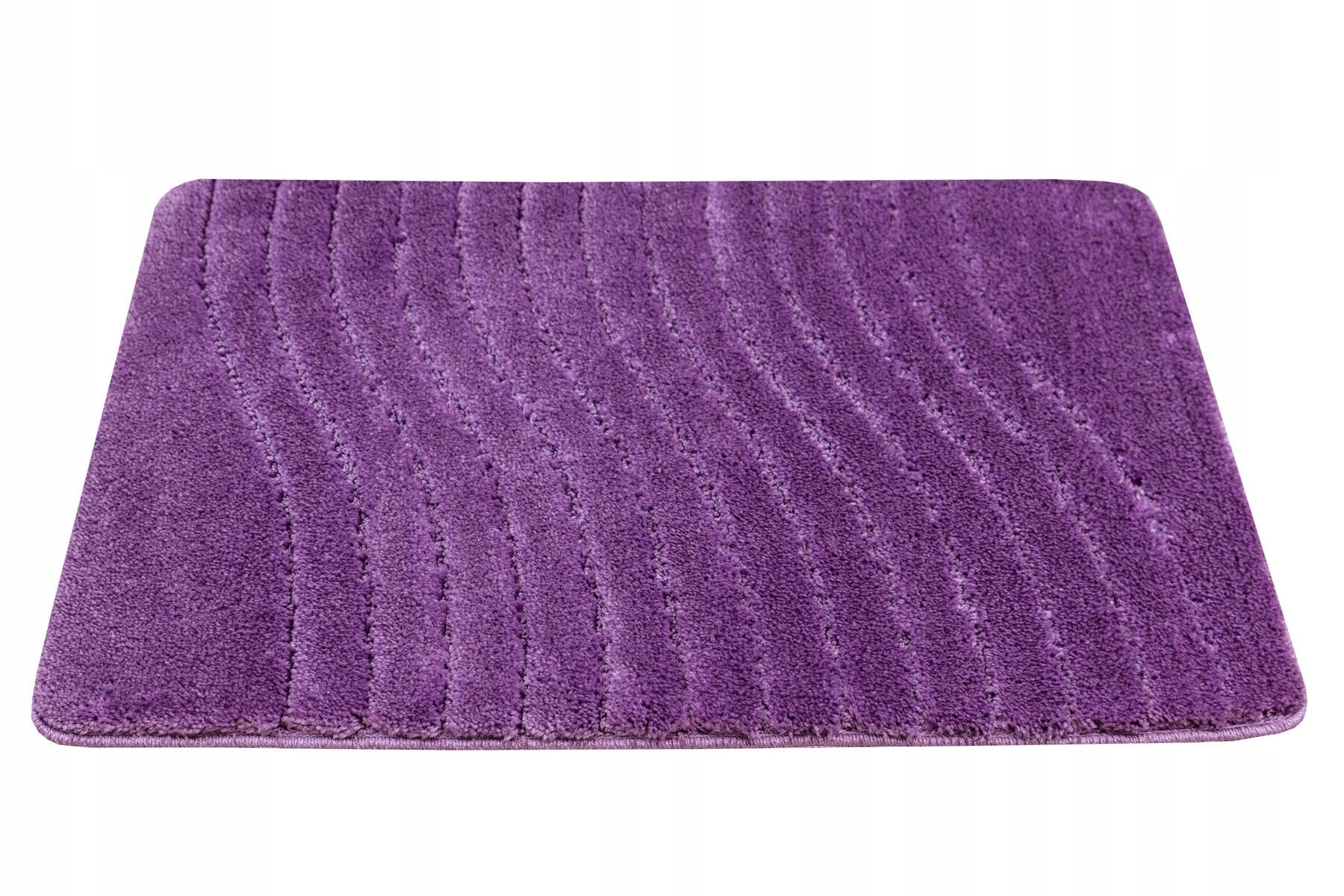 BATHROOM RUG ANTI-SLIP PURPLE FOR TOILET MAT SARA 50x60 cm