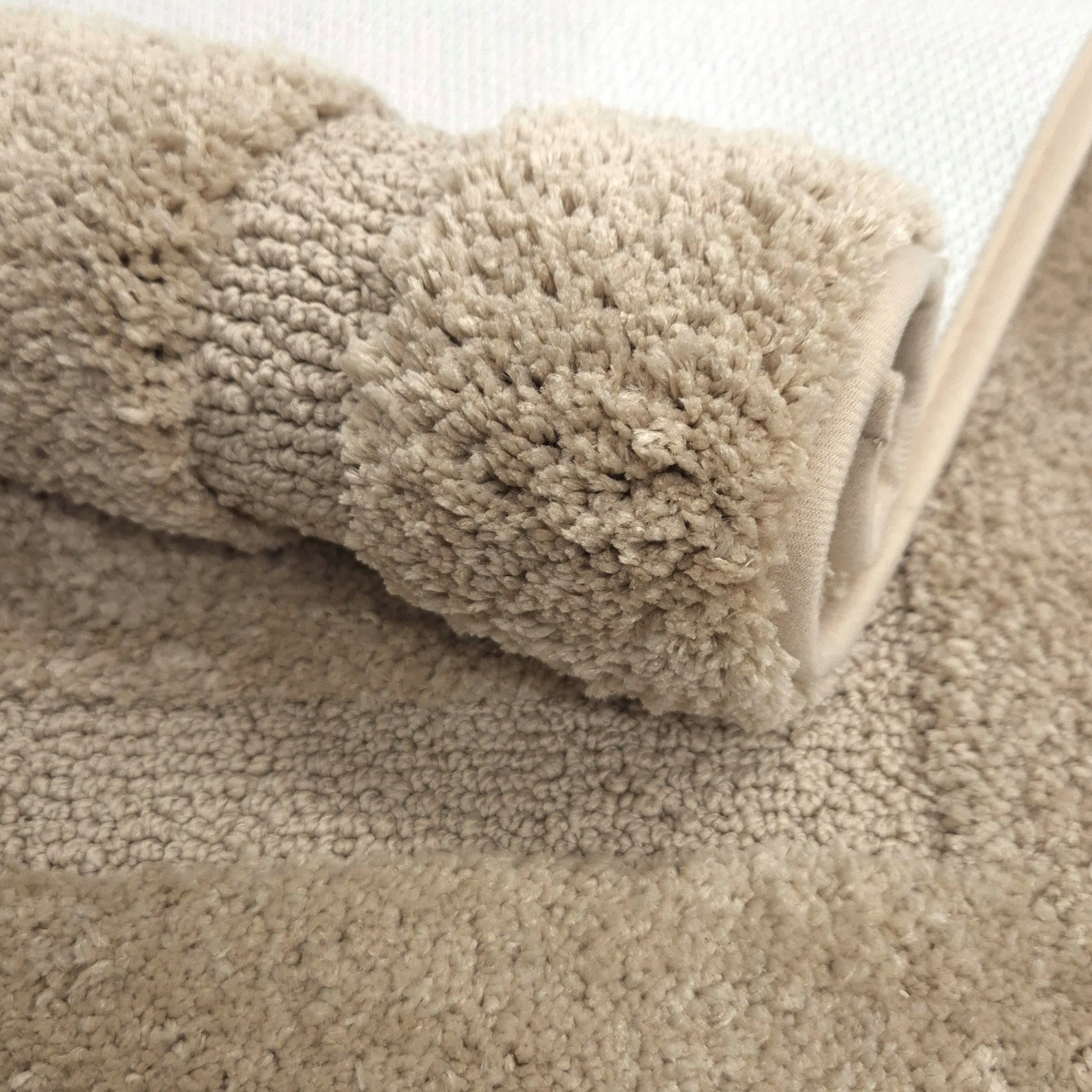 BATHROOM RUG BEIGE 50x80 NON-SLIP SOFT FOR BATHROOM MOCCA Brand Nestor