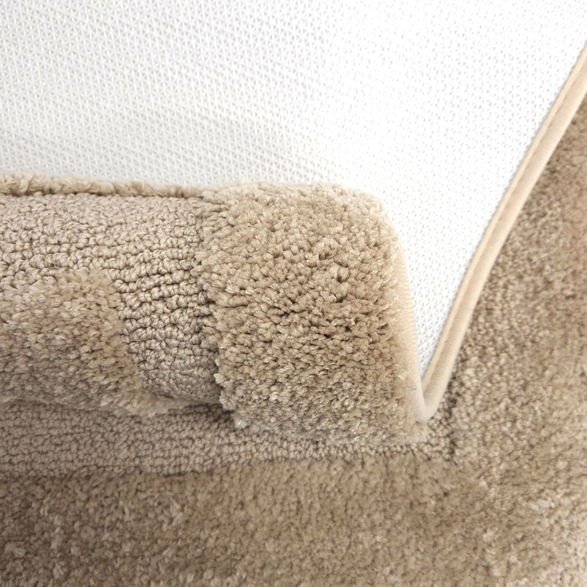 BATHROOM RUG BEIGE 50x80 NON-SLIP SOFT FOR BATHROOM MOCCA Length 80 cm