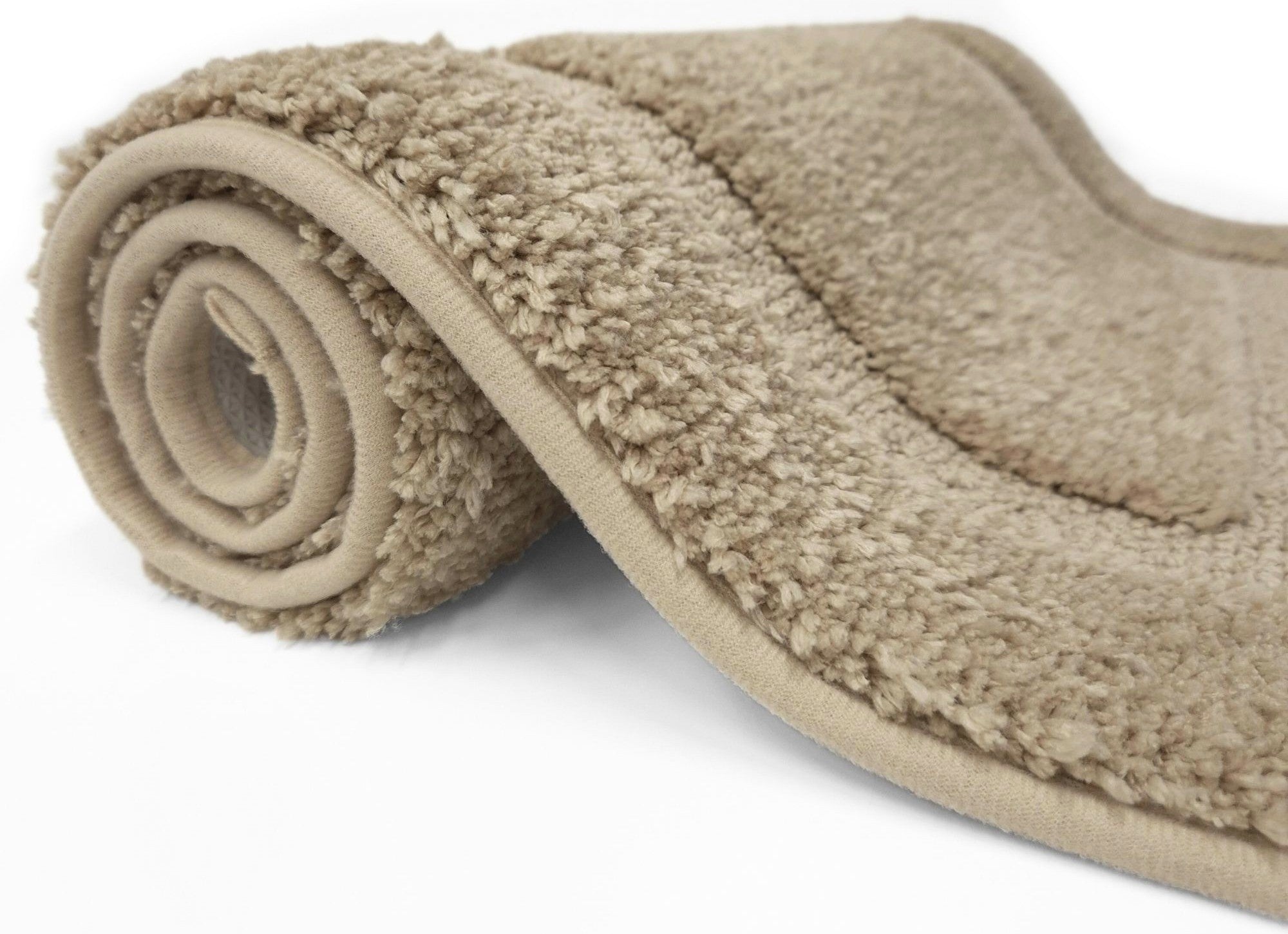 BATHROOM RUG BEIGE 50x80 NON-SLIP SOFT FOR BATHROOM MOCCA Product width 50 cm