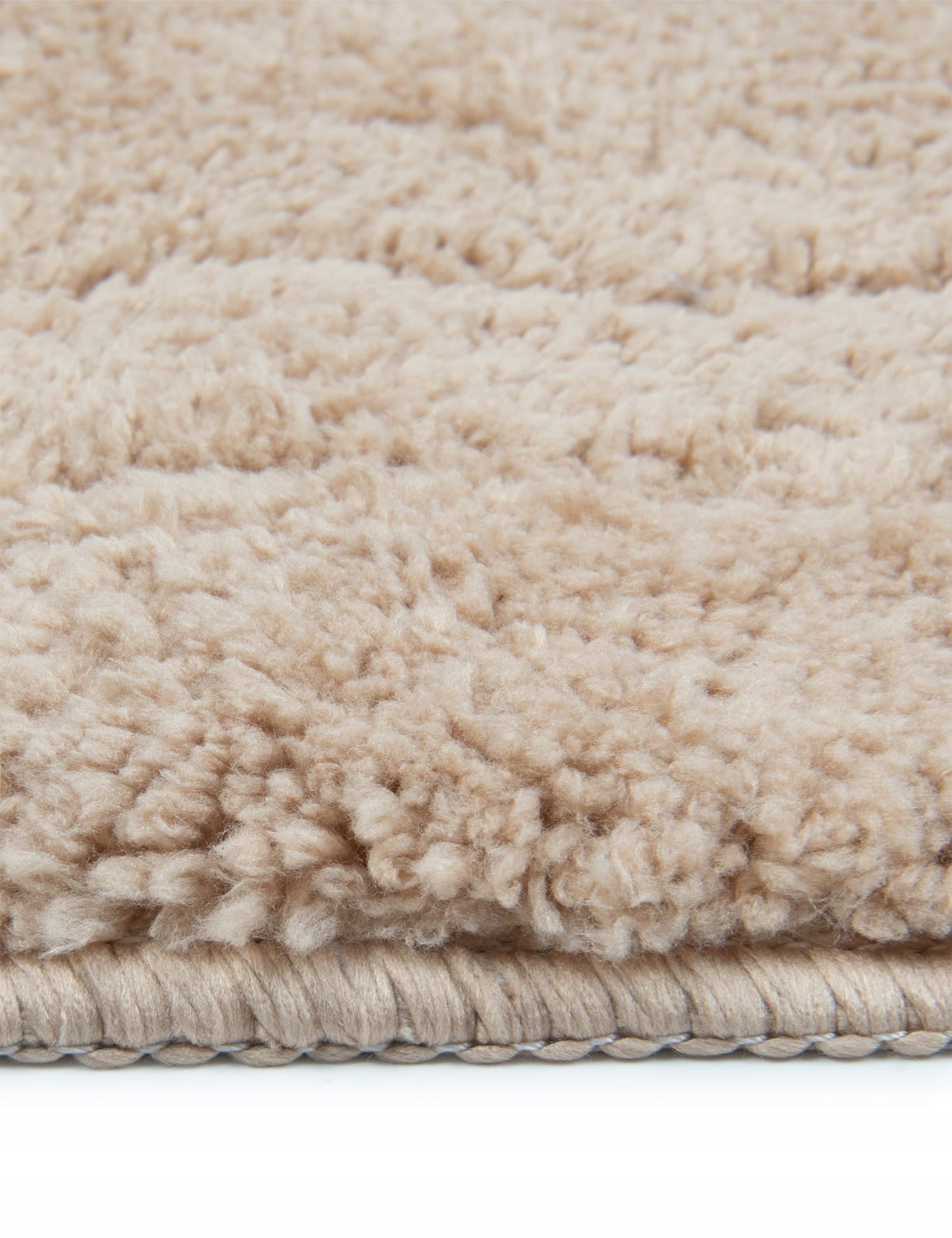 BATHROOM RUG BEIGE SOFT ABSORBENT ANTI-SLIP MAT 50x80CM Product width 50 cm