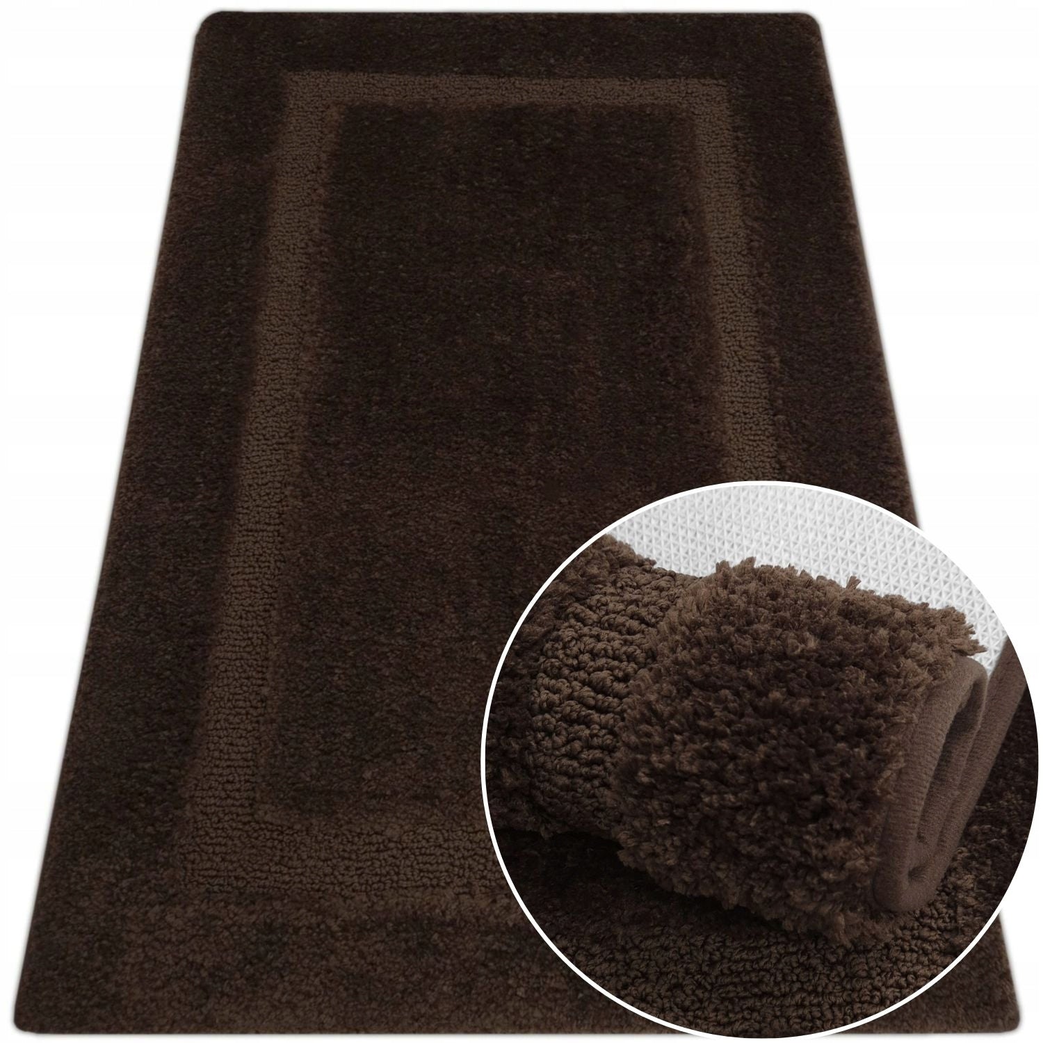BATHROOM RUG BROWN 50x80 NON-SLIP FOR BATHROOM ABSORBENT BROWN