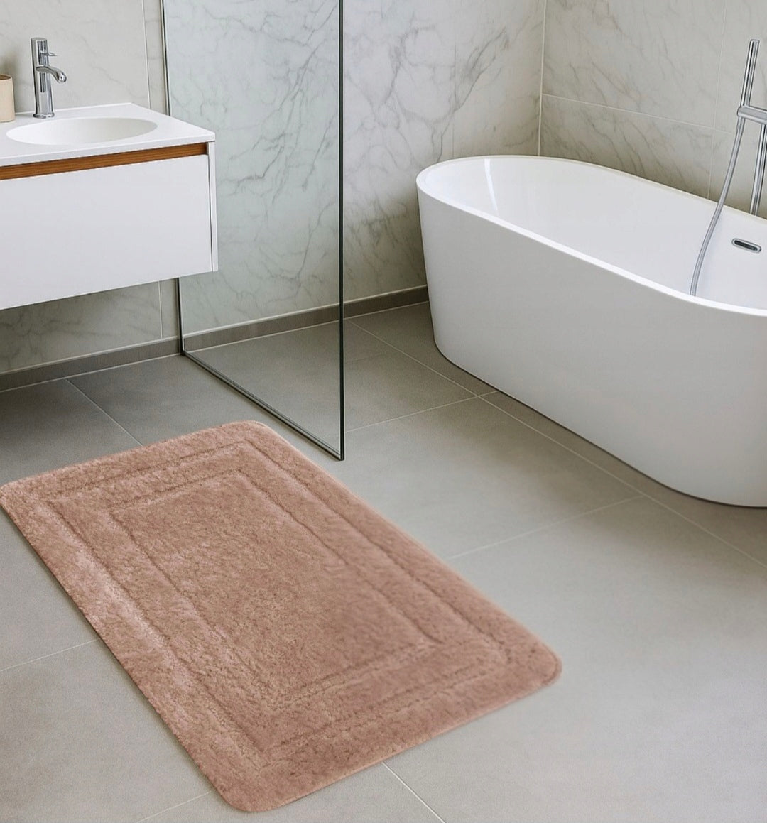 BATHROOM RUG BROWN BATHROOM RUGS ELEGANT SOFT THICK BOHO Manufacturer code DYWANIK AKOR 1CZ. BRĄZOWY
