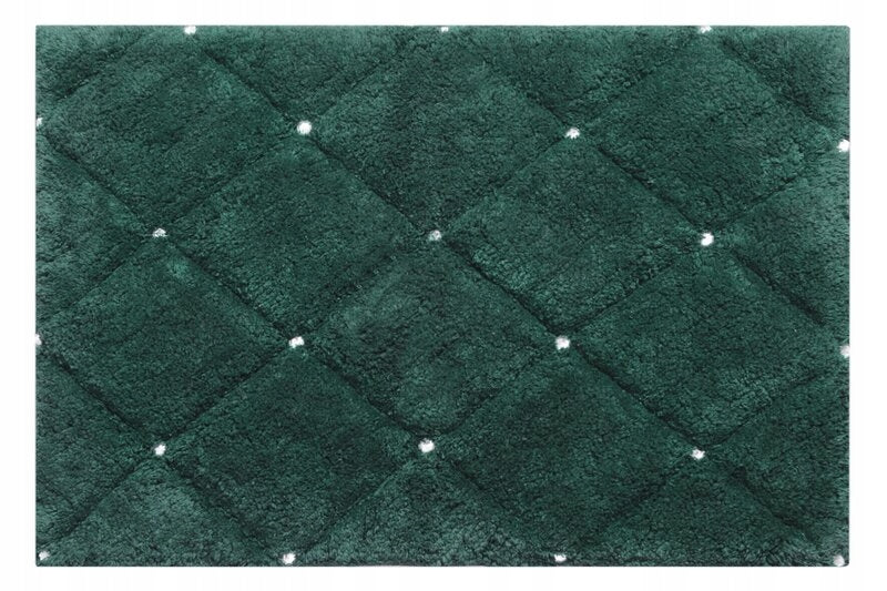 BATHROOM RUG CHIC2 GEOMETRIC PATTERN 50X70 DARK GREEN