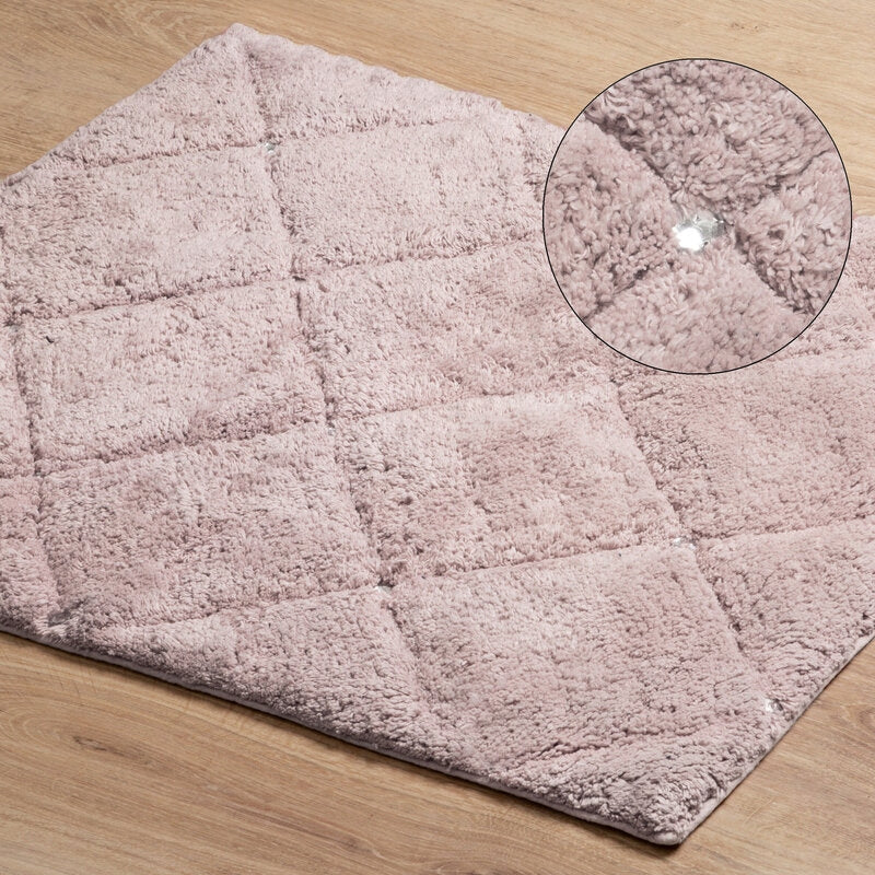 BATHROOM RUG CHIC2 GEOMETRIC PATTERN 50X70 DARK PINK EAN (GTIN) 5903571191540