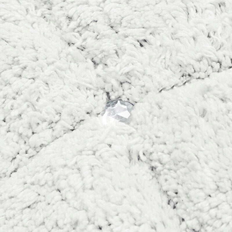 BATHROOM RUG CHIC2 GEOMETRIC PATTERN 60X90 WHITE Thickness 1 mm
