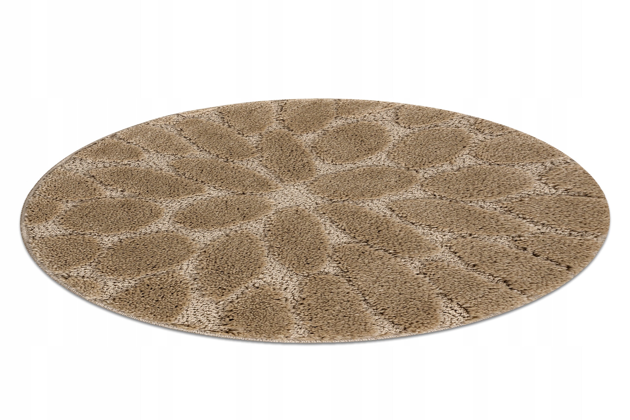 BATHROOM RUG CIRCLE 50 STONES beige NON-SLIP SOFT #KPL326 Manufacturer code KPL326