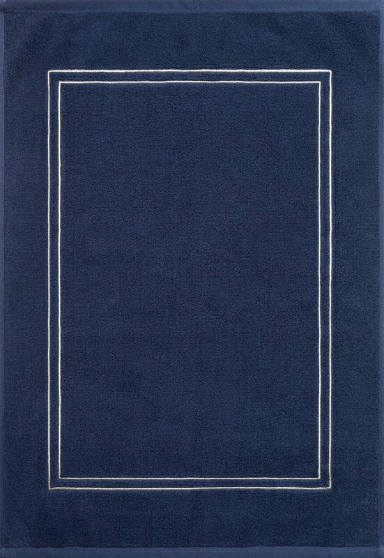 BATHROOM RUG COTTON OLIVIA 50X70 NAVY BLUE