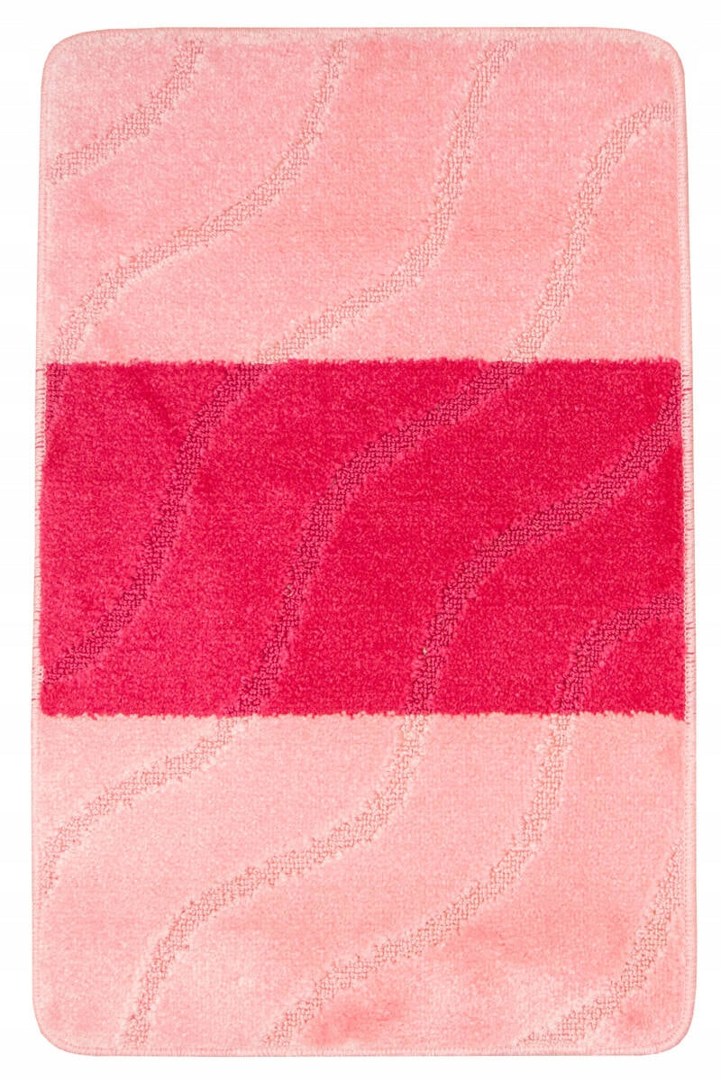 BATHROOM RUG FIORI PINK FOR WASHING NON-SLIP 50x80 cm
