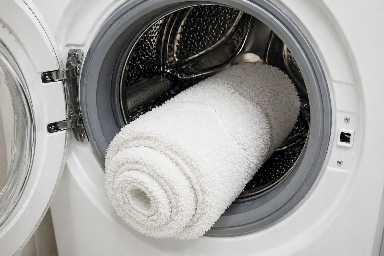 BATHROOM RUG FOR TOILET NON-SLIP WHITE THICK SOFT CLAM 50x80 cm Manufacturer code clam white