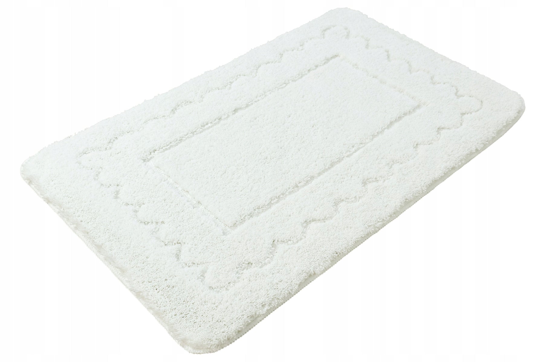 BATHROOM RUG FOR TOILET NON-SLIP WHITE THICK SOFT CLAM 50x80 cm