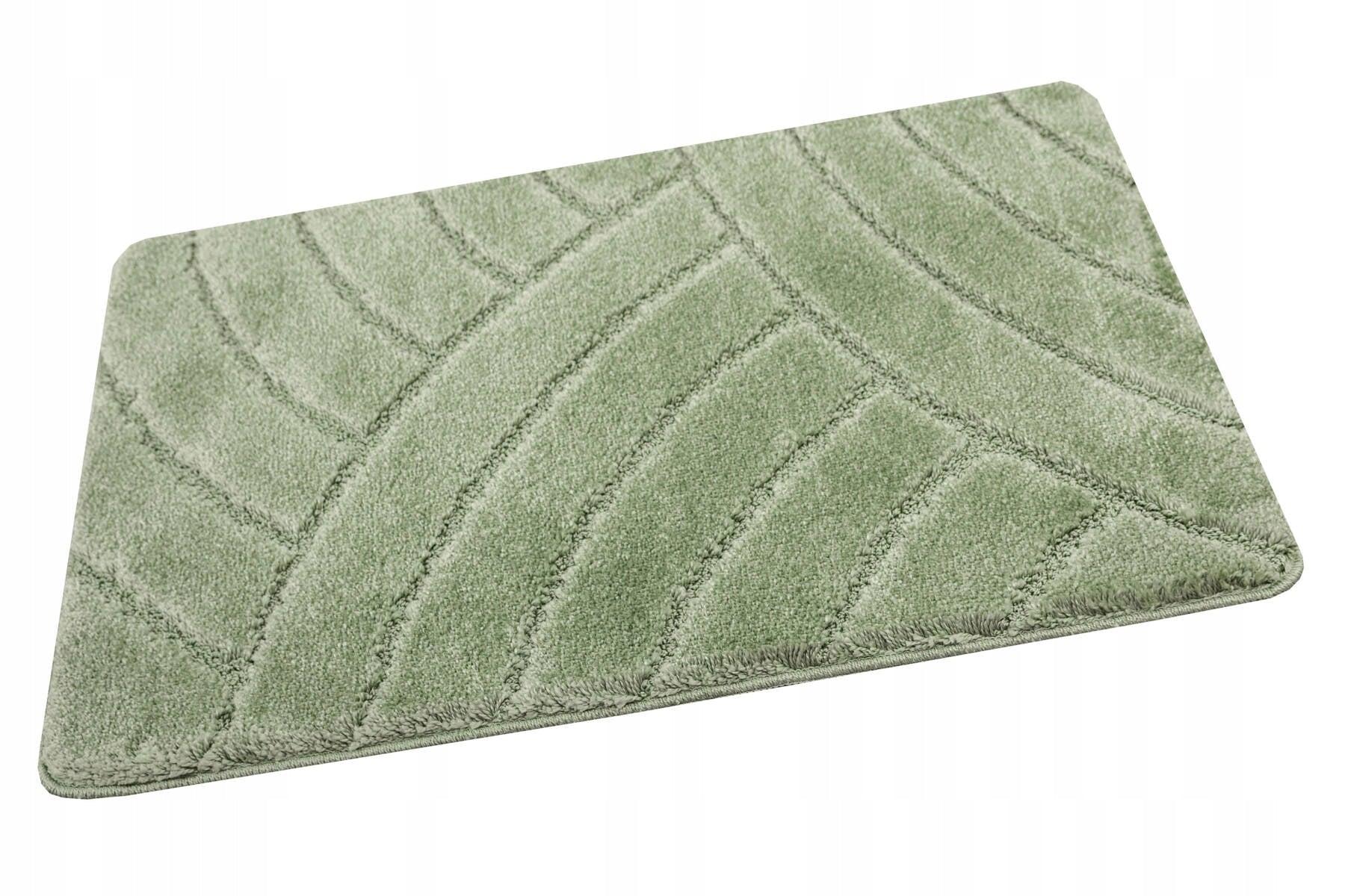 BATHROOM RUG FOR TOILET RUBBERIZED SOFT GREEN MAT SASH 50x80 cm Product width 50 cm