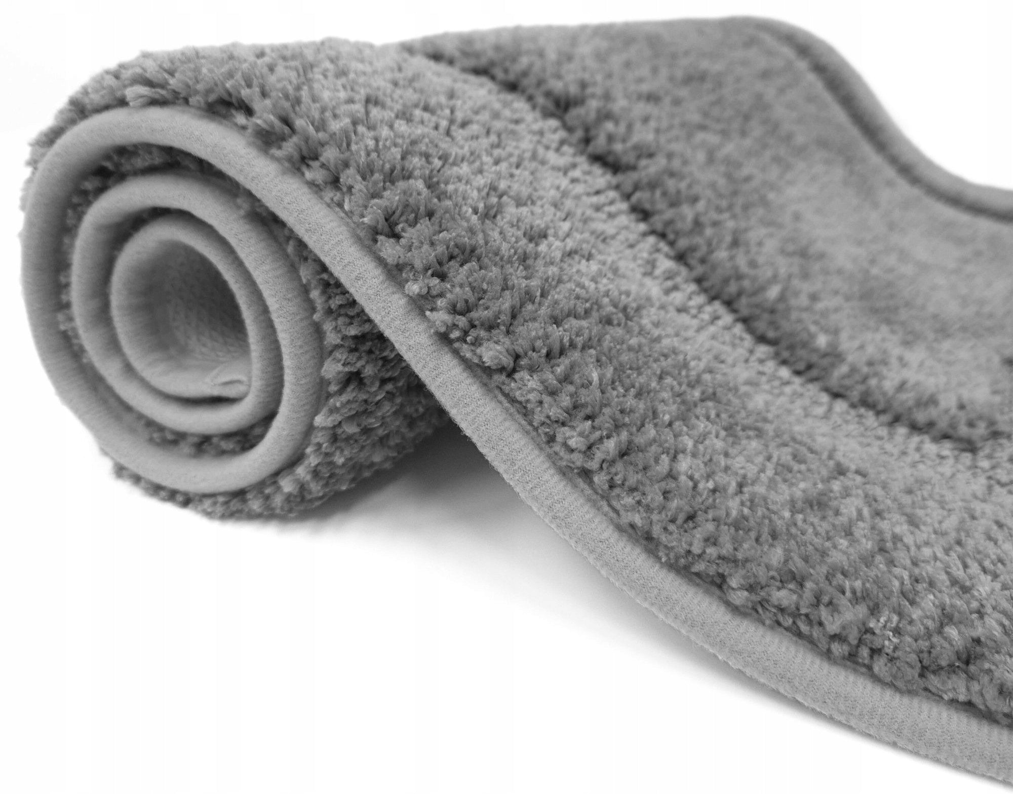 BATHROOM RUG GREY 50x80 NON-SLIP SOFT FOR BATHROOM GREY Product width 50 cm