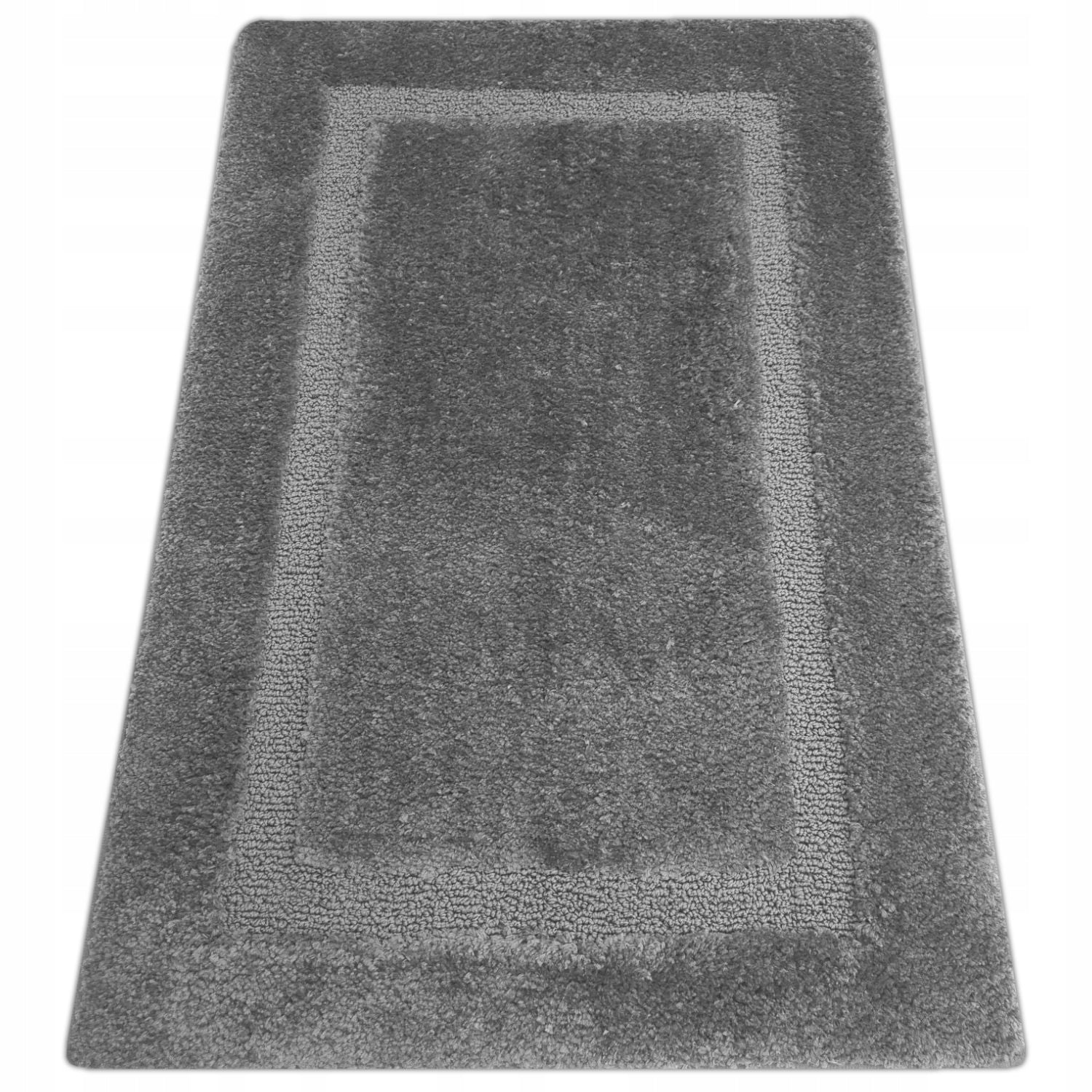 BATHROOM RUG GREY 50x80 NON-SLIP SOFT FOR BATHROOM GREY Thickness 12 mm
