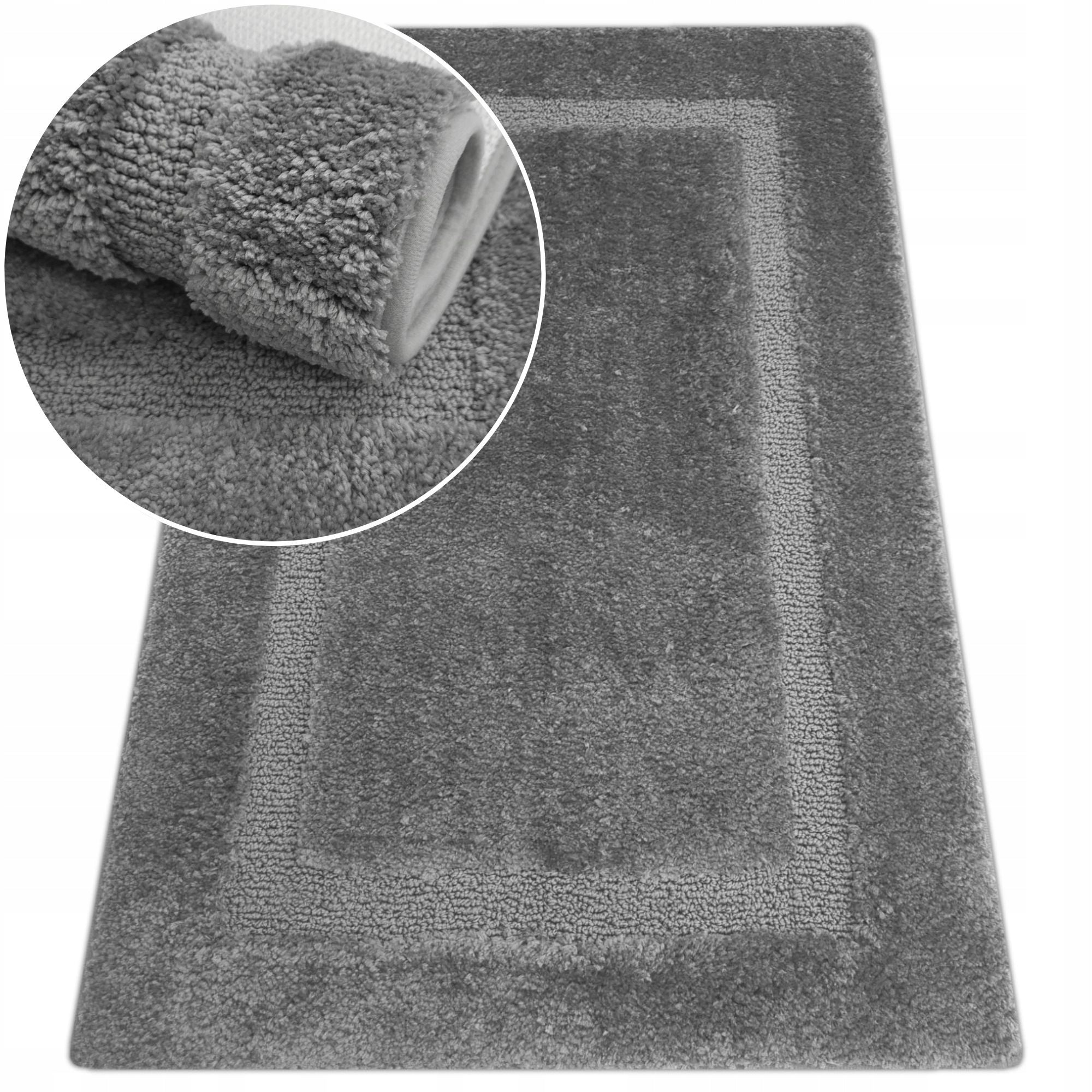 BATHROOM RUG GREY 50x80 NON-SLIP SOFT FOR BATHROOM GREY