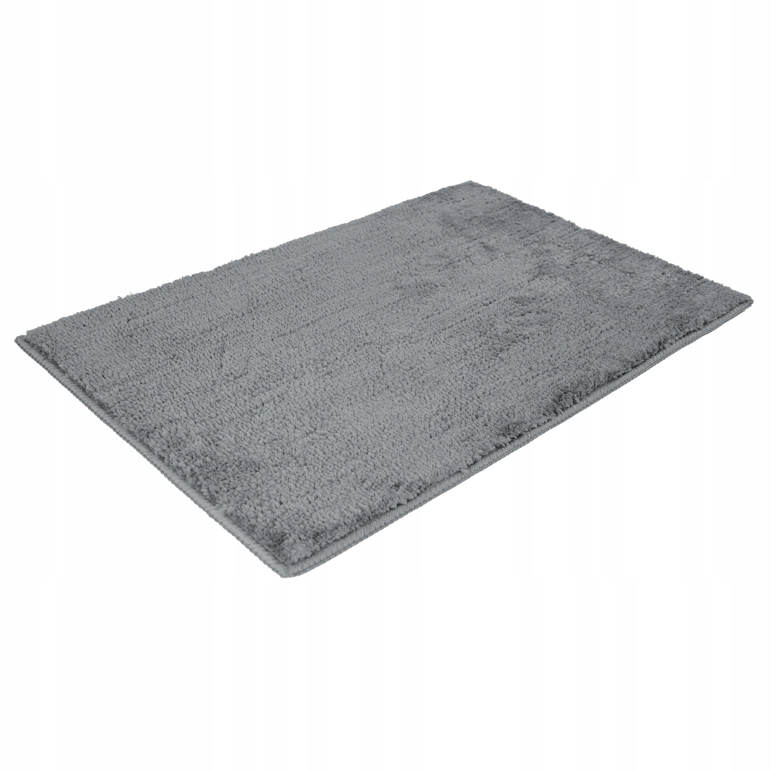 BATHROOM RUG MICROFIBER 40x60 GREY NON-SLIP SOFT MAT Length 40 cm