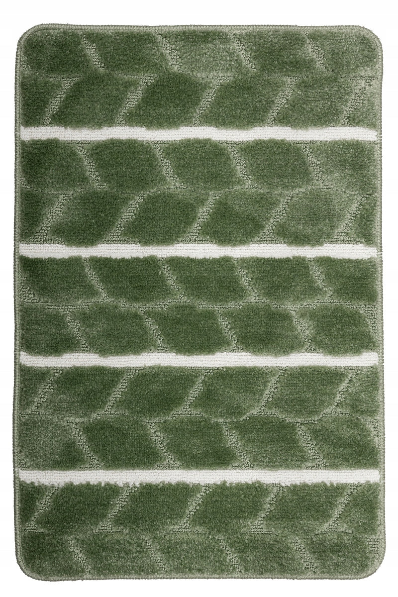 BATHROOM RUG NON-SLIP 3-PIECE TOILET SET WITH TOILET COVER Brand Akcila