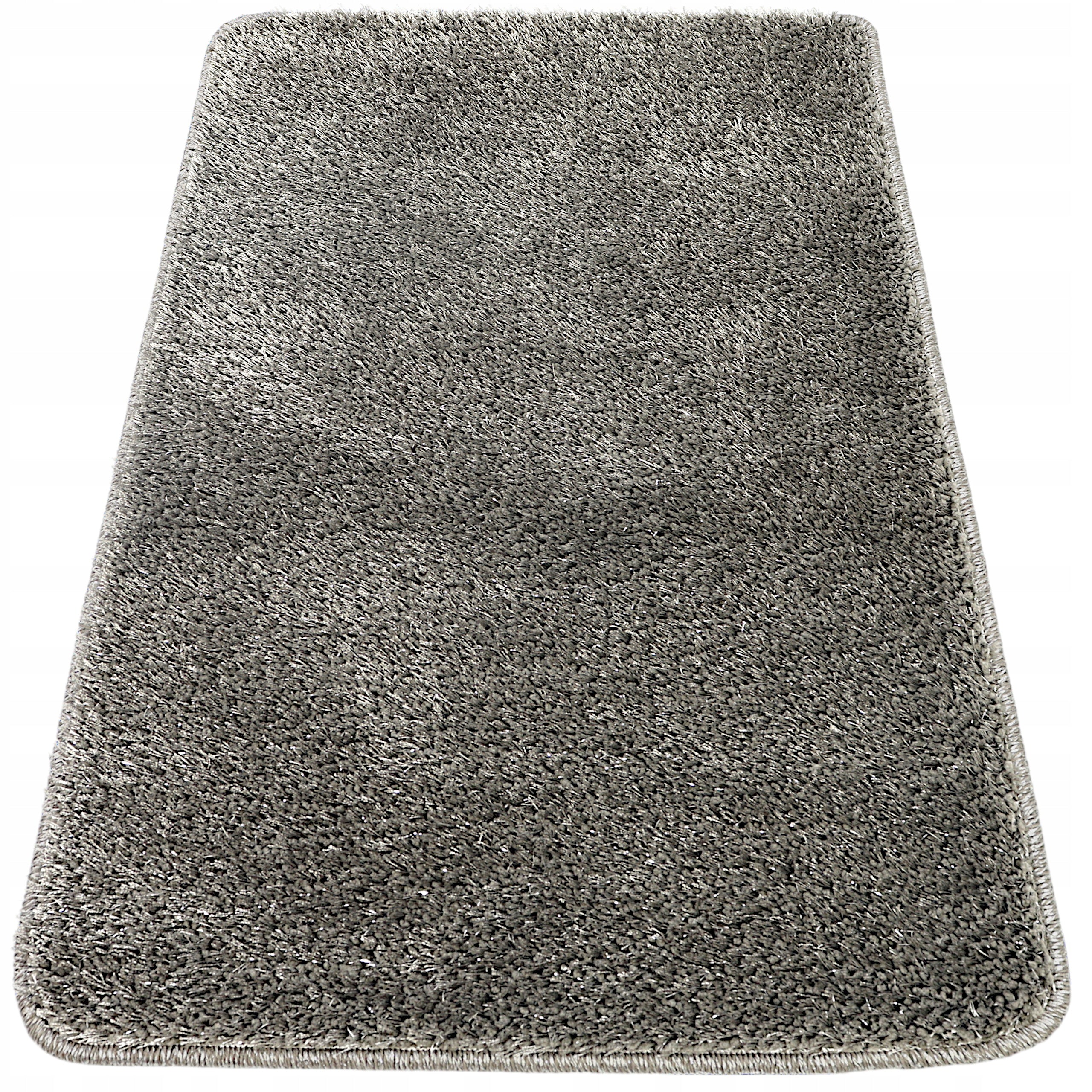 BATHROOM RUG NON-SLIP 60x100 GREY LARGE THICK SOFT GLOSSY