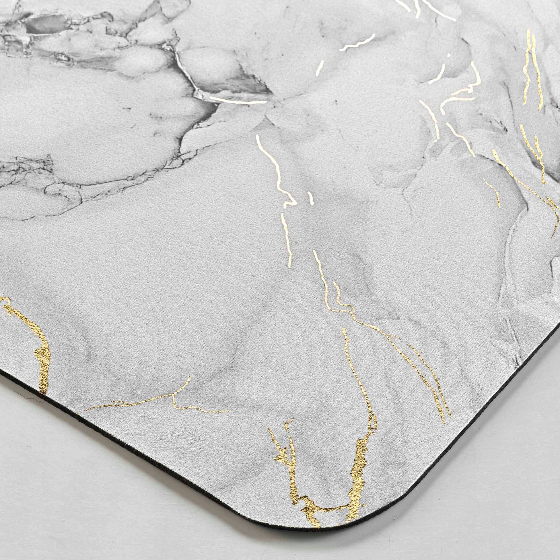 BATHROOM RUG NON-SLIP BATHROOM MAT MARBLE GOLD VENOR Product width 50 cm
