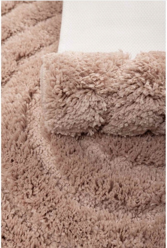 BATHROOM RUG NON-SLIP BATHROOM SOFT BEIGE 60X100 Brand Multi-Decor