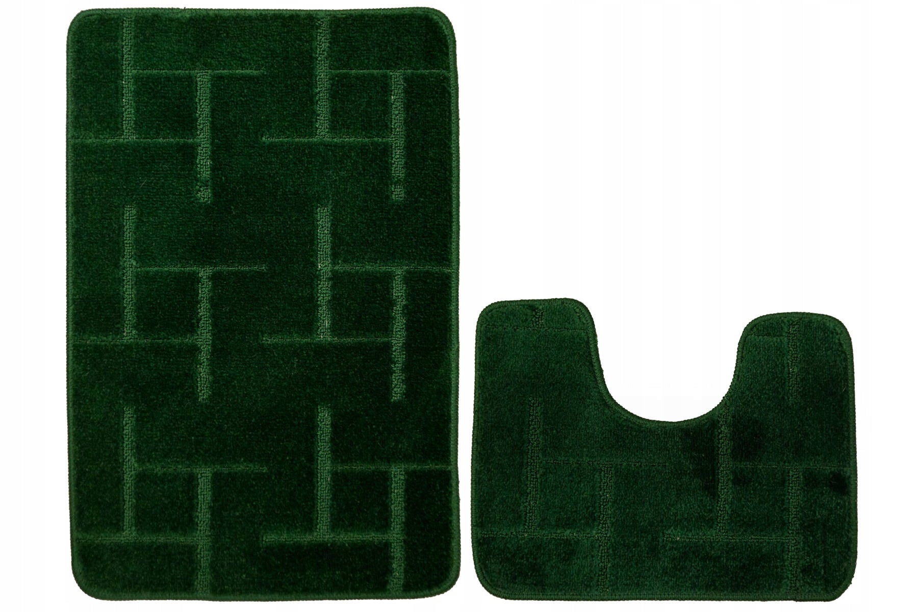 BATHROOM RUG NON-SLIP BOTTLE GREEN FOR BATHROOM SET 2-cz Manufacturer code teramo green 2cz