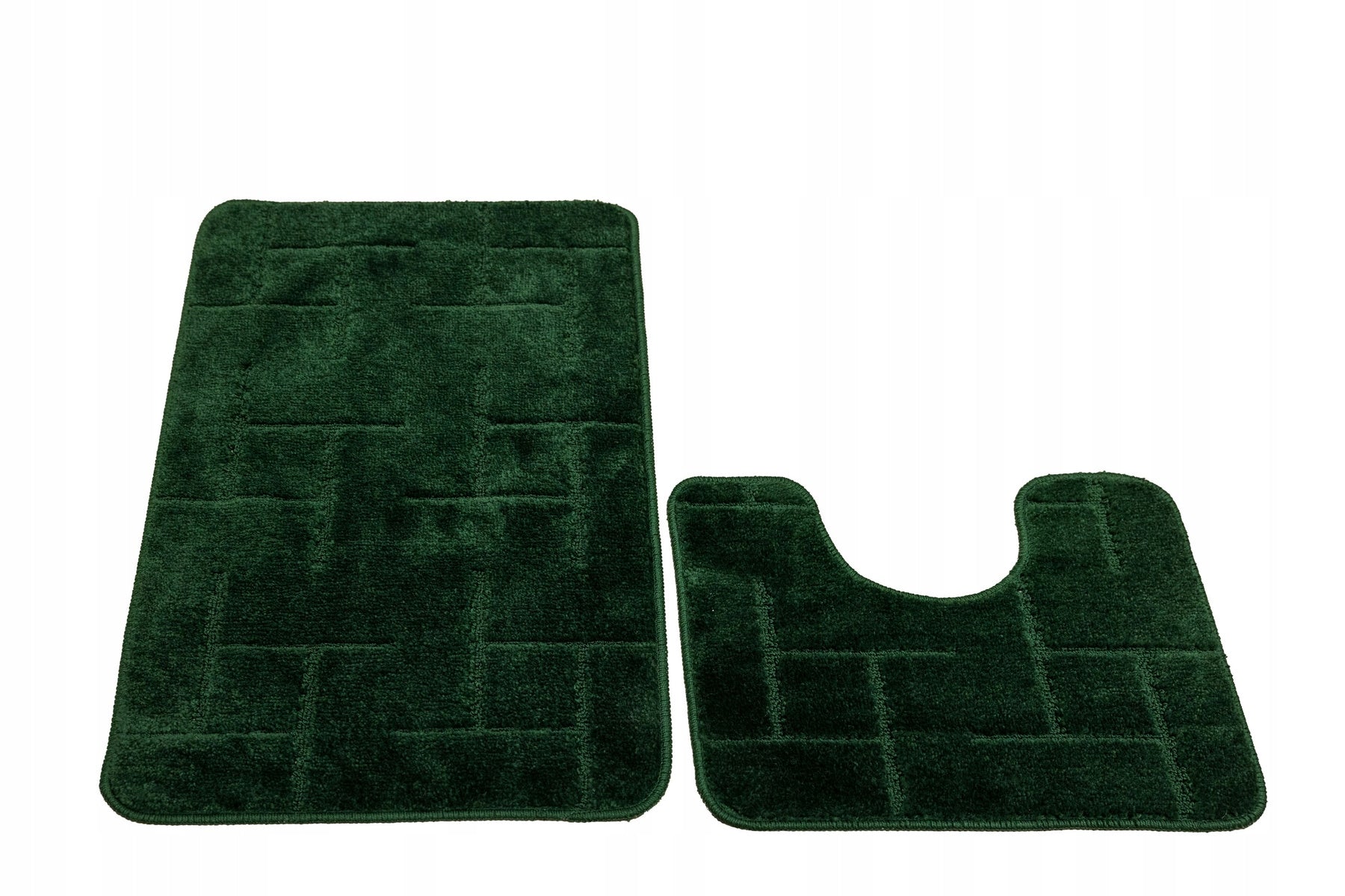 BATHROOM RUG NON-SLIP BOTTLE GREEN FOR BATHROOM SET 2-cz