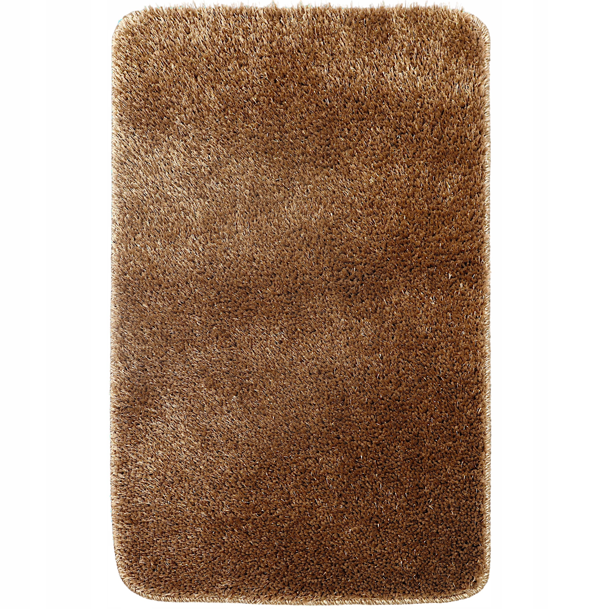 BATHROOM RUG NON-SLIP BROWN 40X60 THICK SOFT GLOSSY Manufacturer code Dywanik Łazienkowy antypoślizgowy brązowy