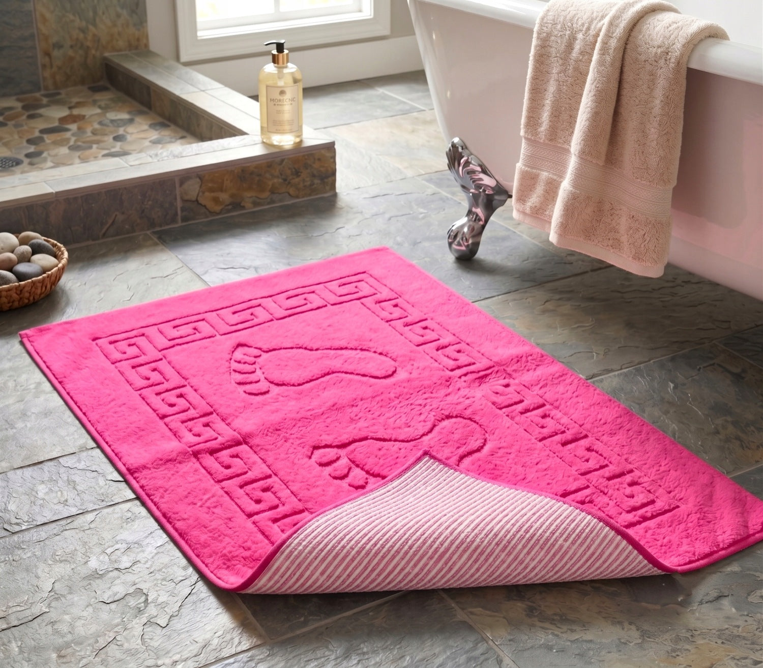 BATHROOM RUG NON-SLIP FOOT 50X70 CM FOOT BATHROOM MAT Packaging status original