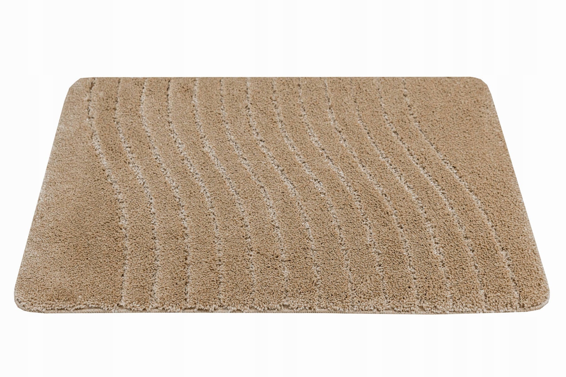 BATHROOM RUG NON-SLIP FOR TOILET BEIGE MAT SARA 60x100 cm
