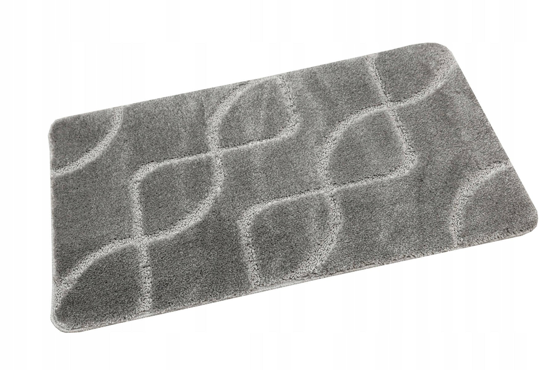 BATHROOM RUG NON-SLIP GREY SOFT LAUNDRY MAT 60x100 cm Product width 60 cm